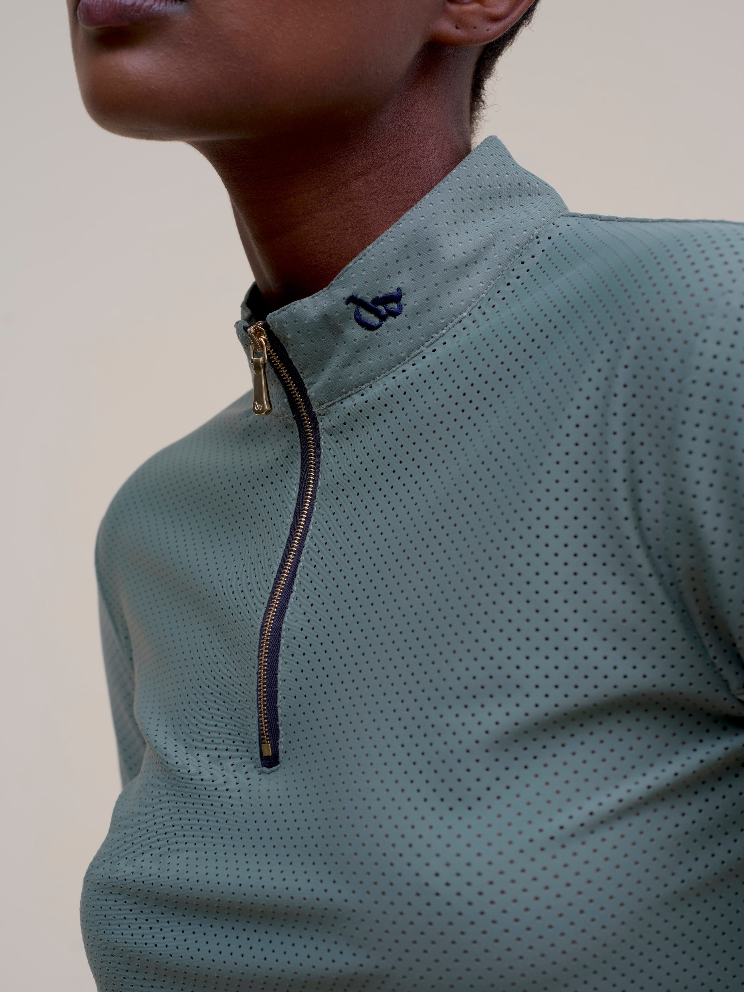 Pablito Long Sleeve Riding Top in Lichen