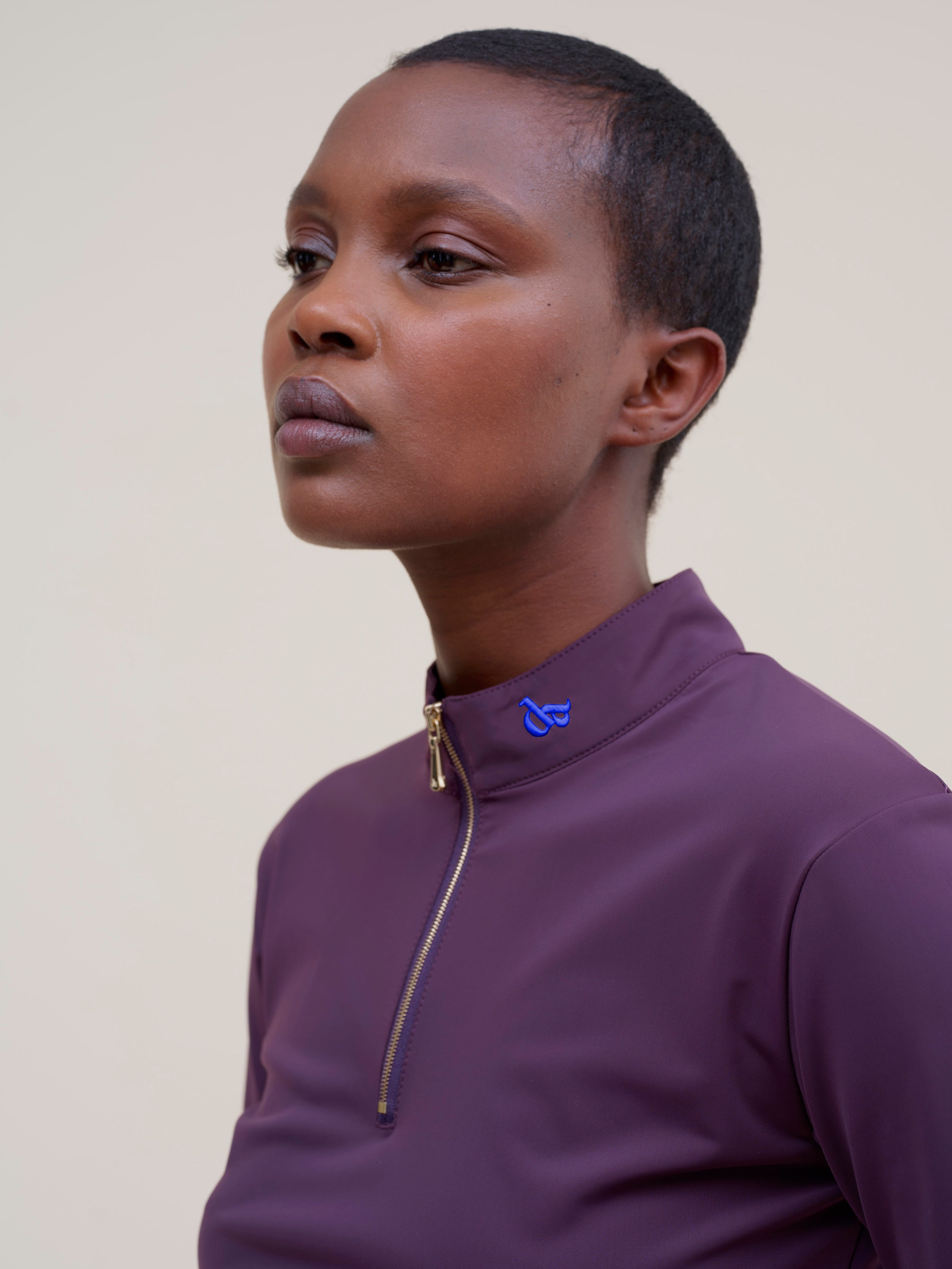 Pablito Long Sleeve Riding Top in Grape