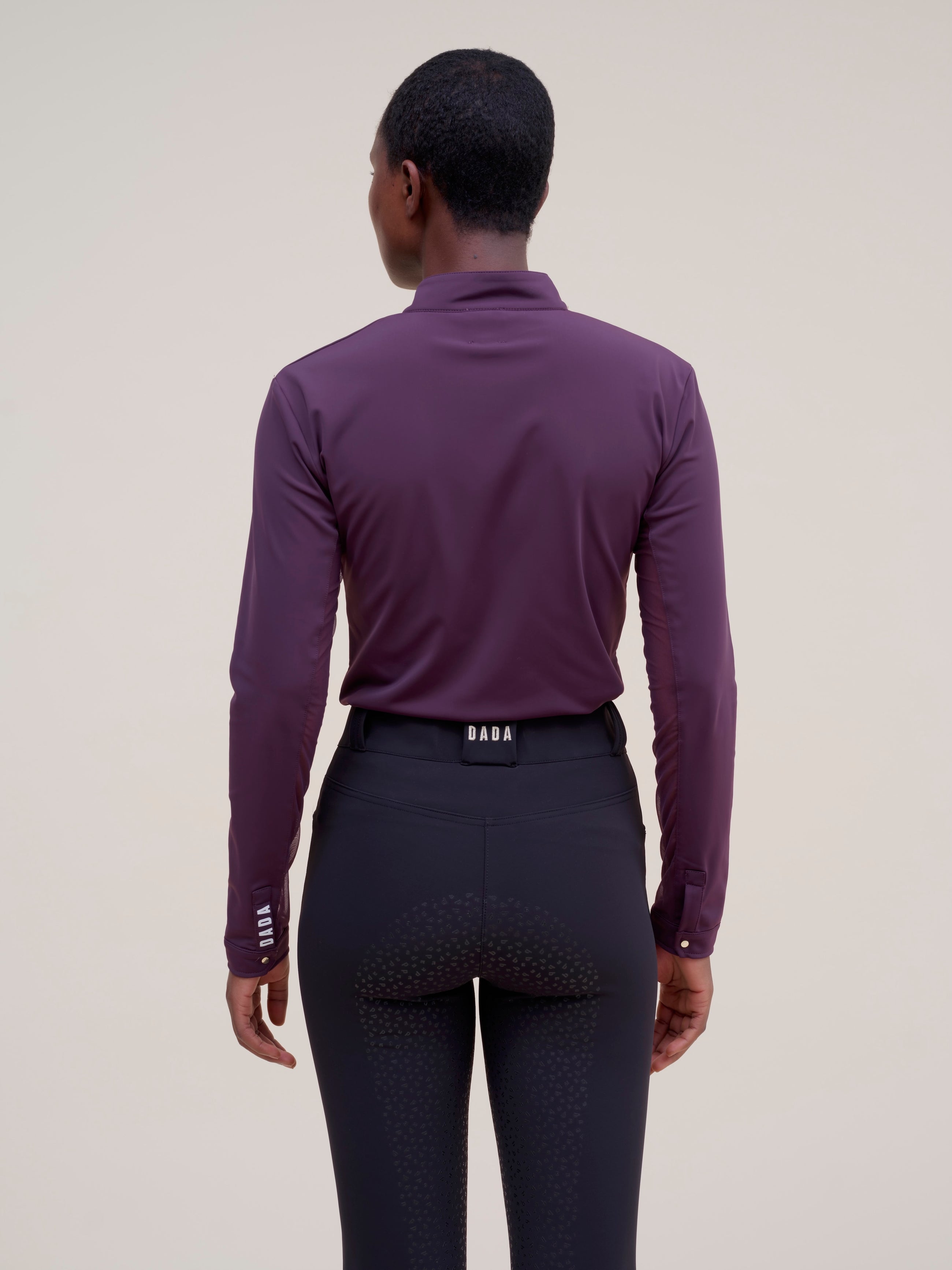 Pablito Long Sleeve Riding Top in Grape