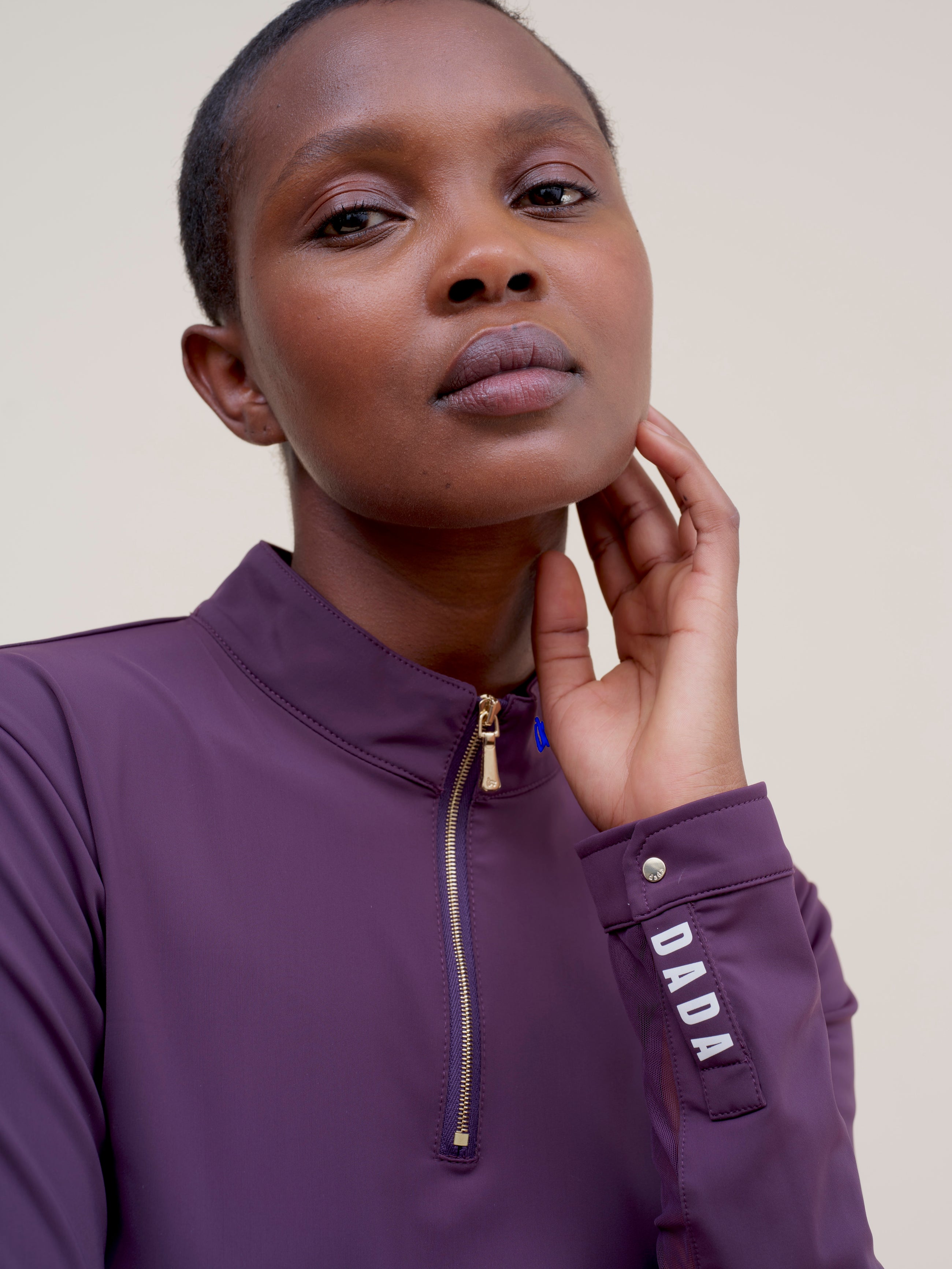 Pablito Long Sleeve Riding Top in Grape