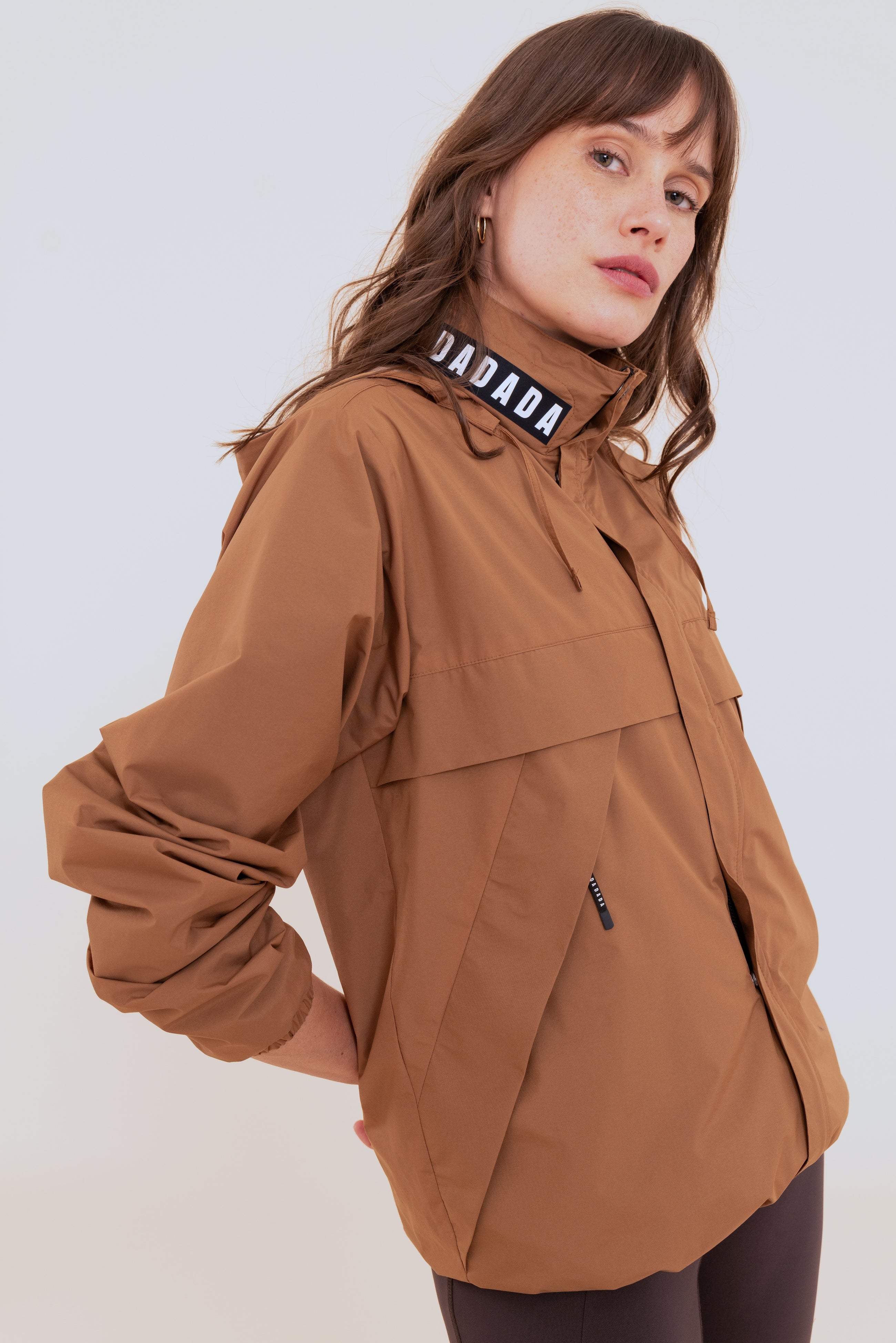Unisex Apache Rain Jacket in Ochre