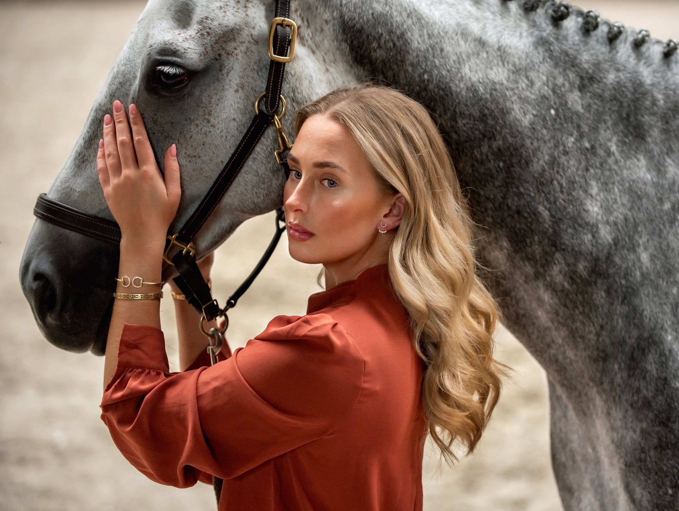 Challenge Cuddle Ear Jackets in 18k Yellow Gold with White Diamonds