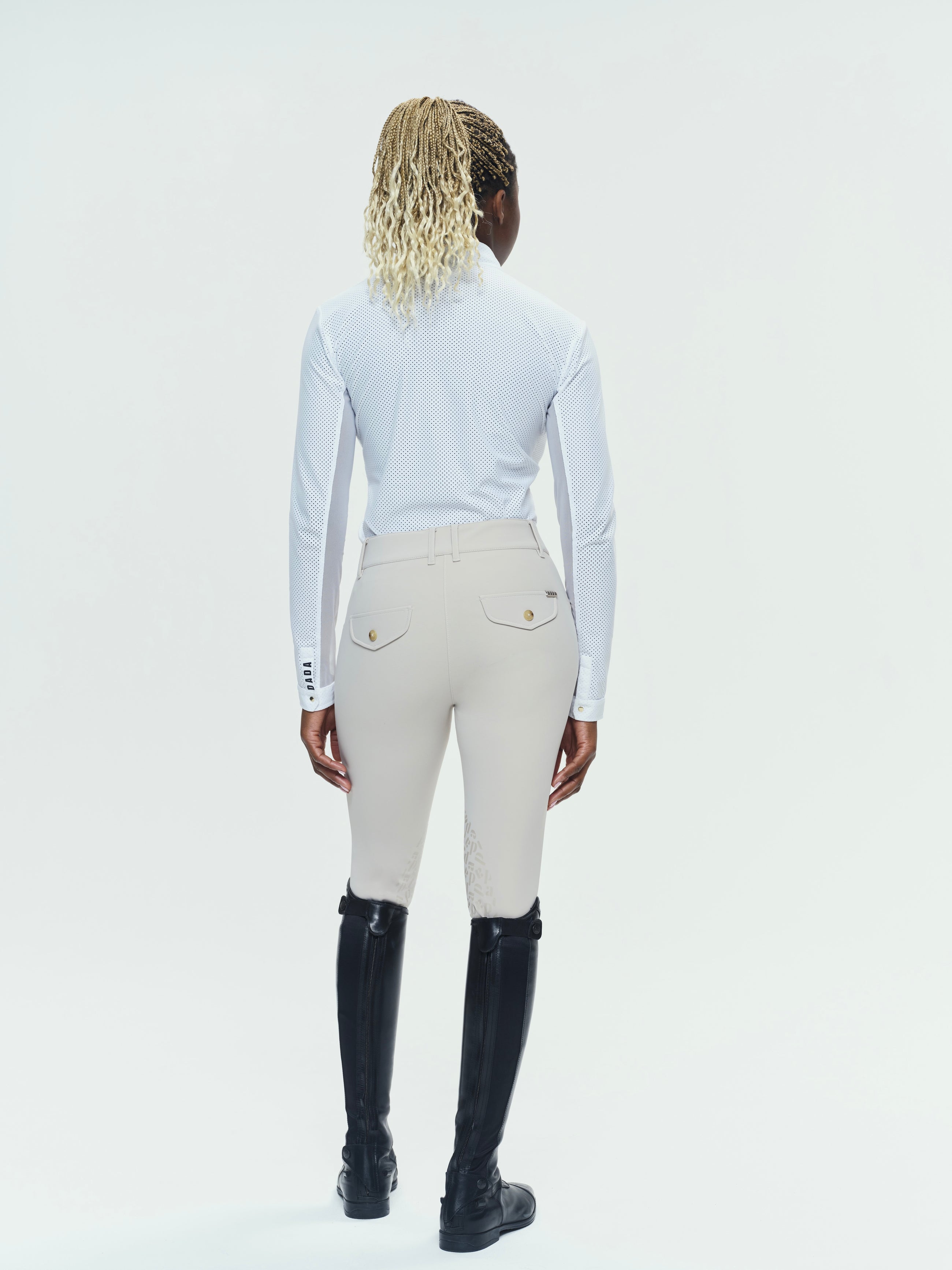 Pablito Long Sleeve Riding Top in White