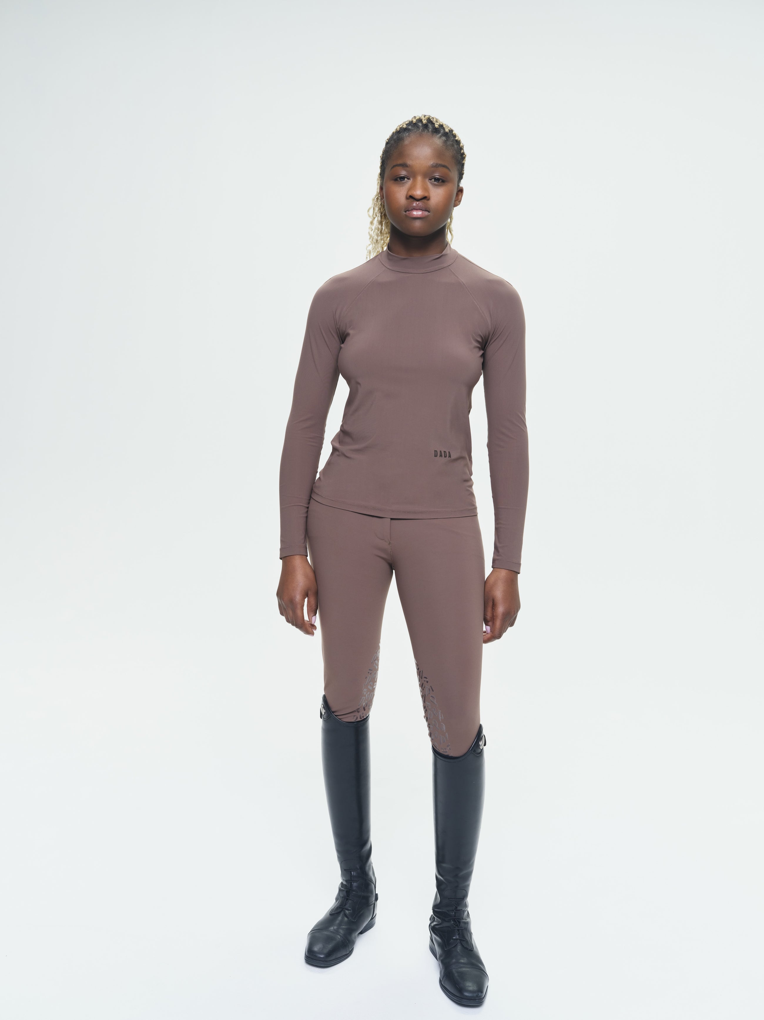 Giovani Grip Shaping Breeches in Coffee