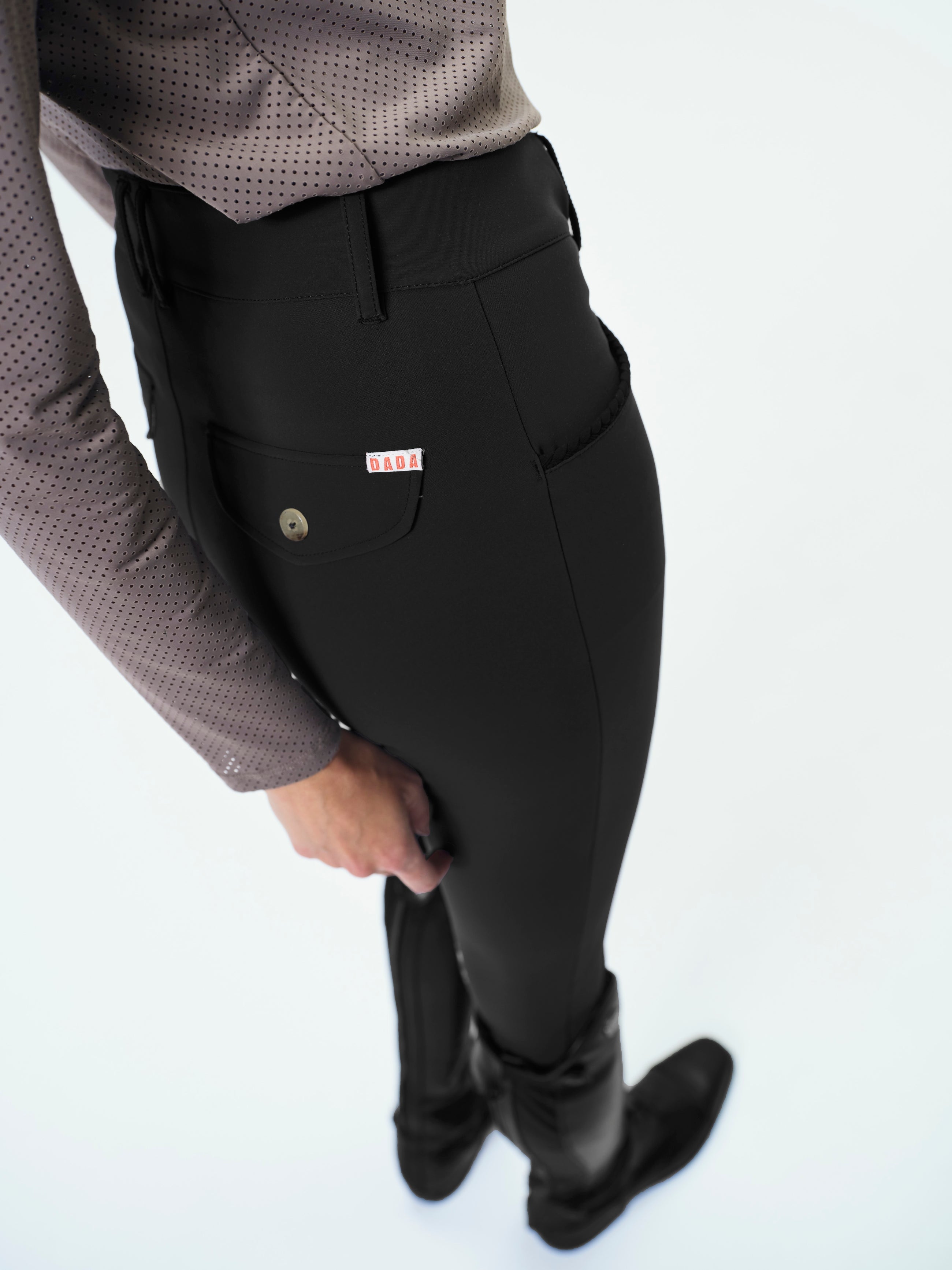 Giovani Grip Shaping Breeches in Black
