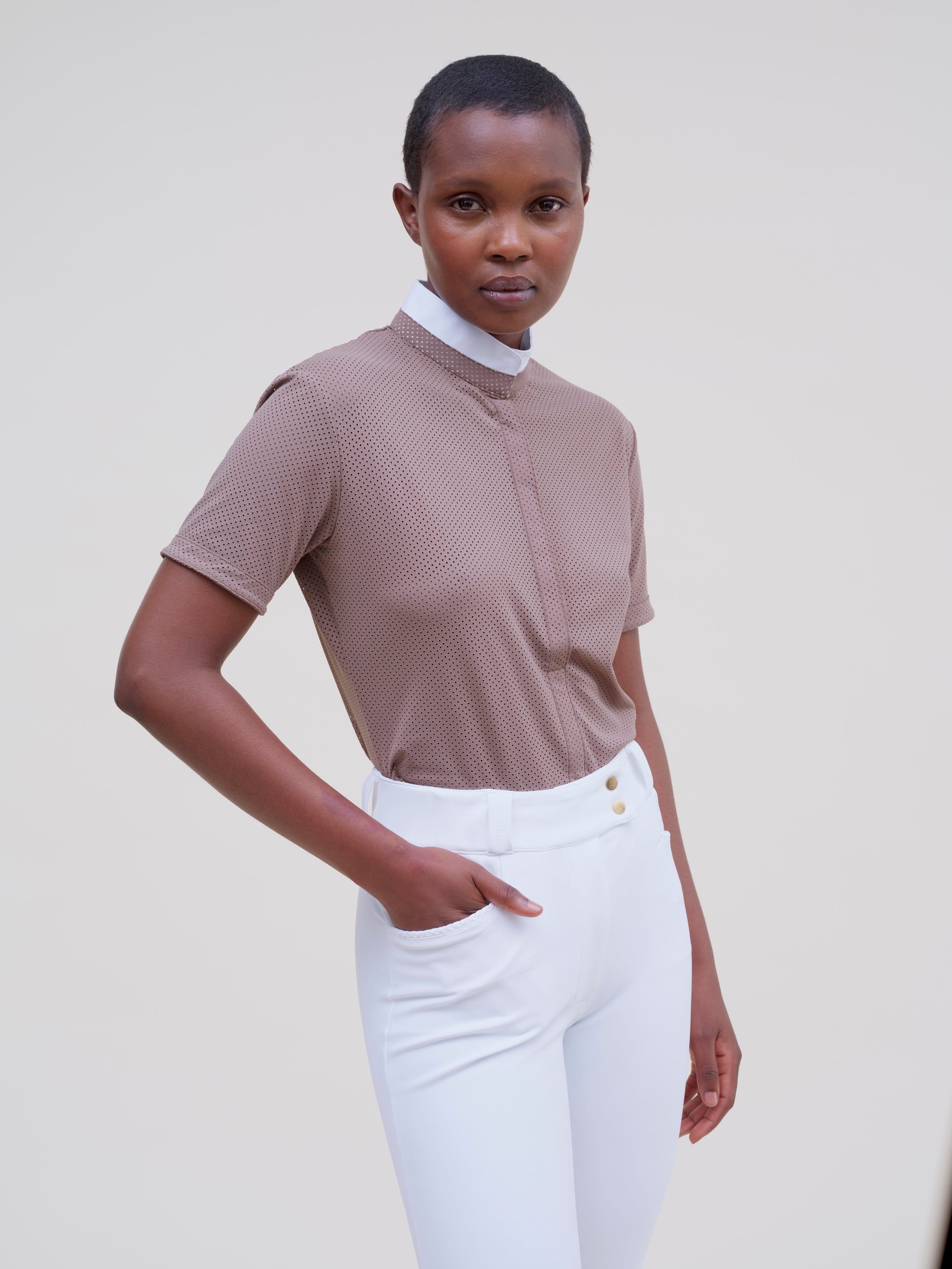 Helios Show Shirt in Taupe