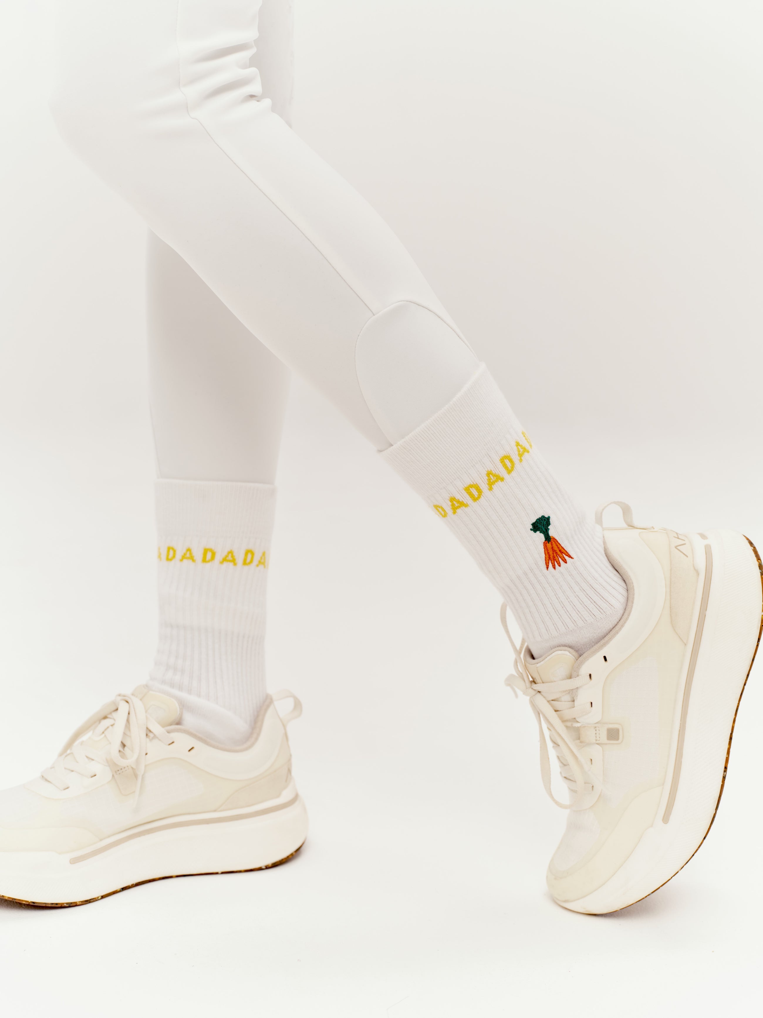 2 Pack Molsy Socks in White & Lemon