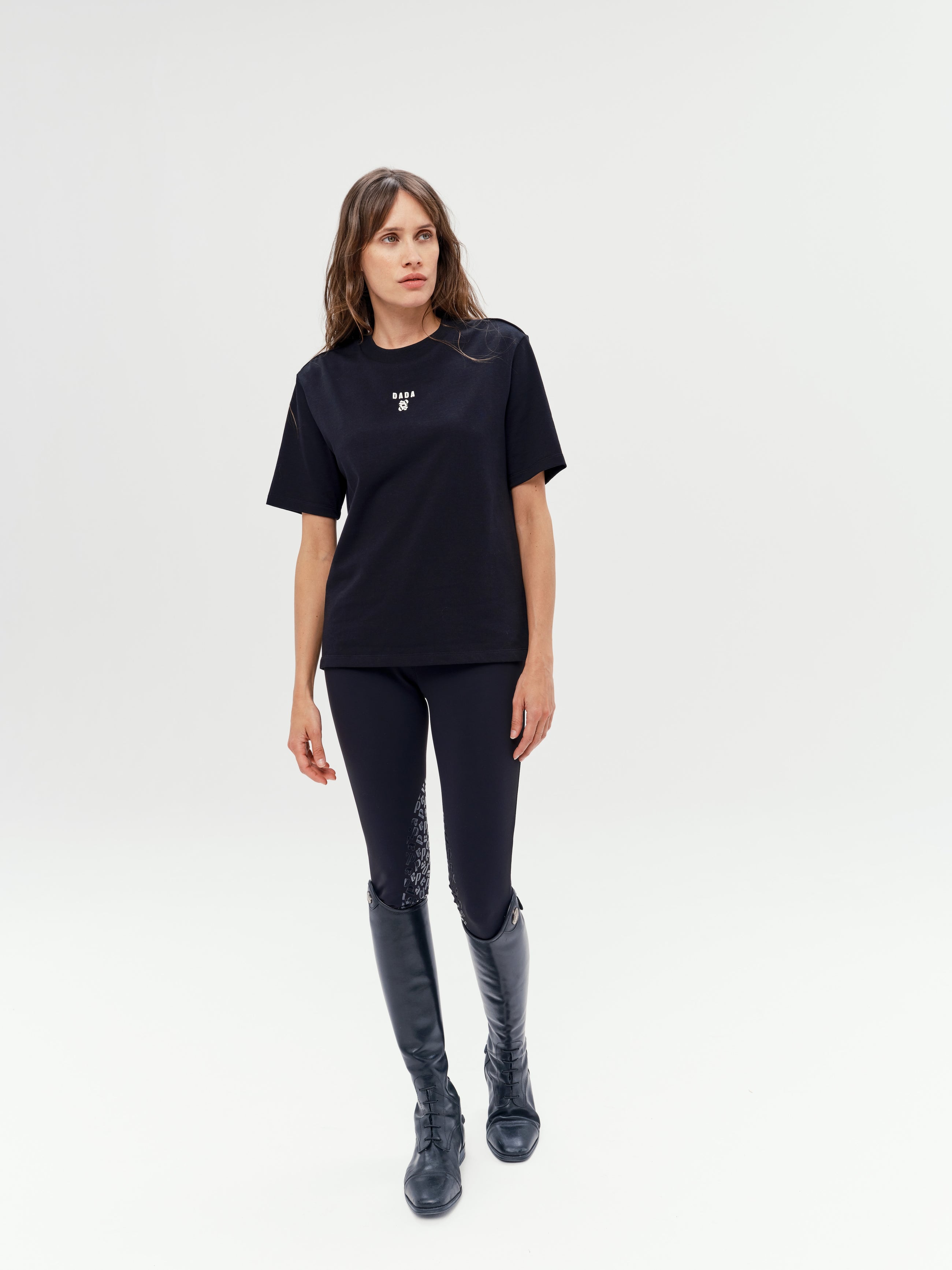 Oasis Cotton T-Shirt in Black