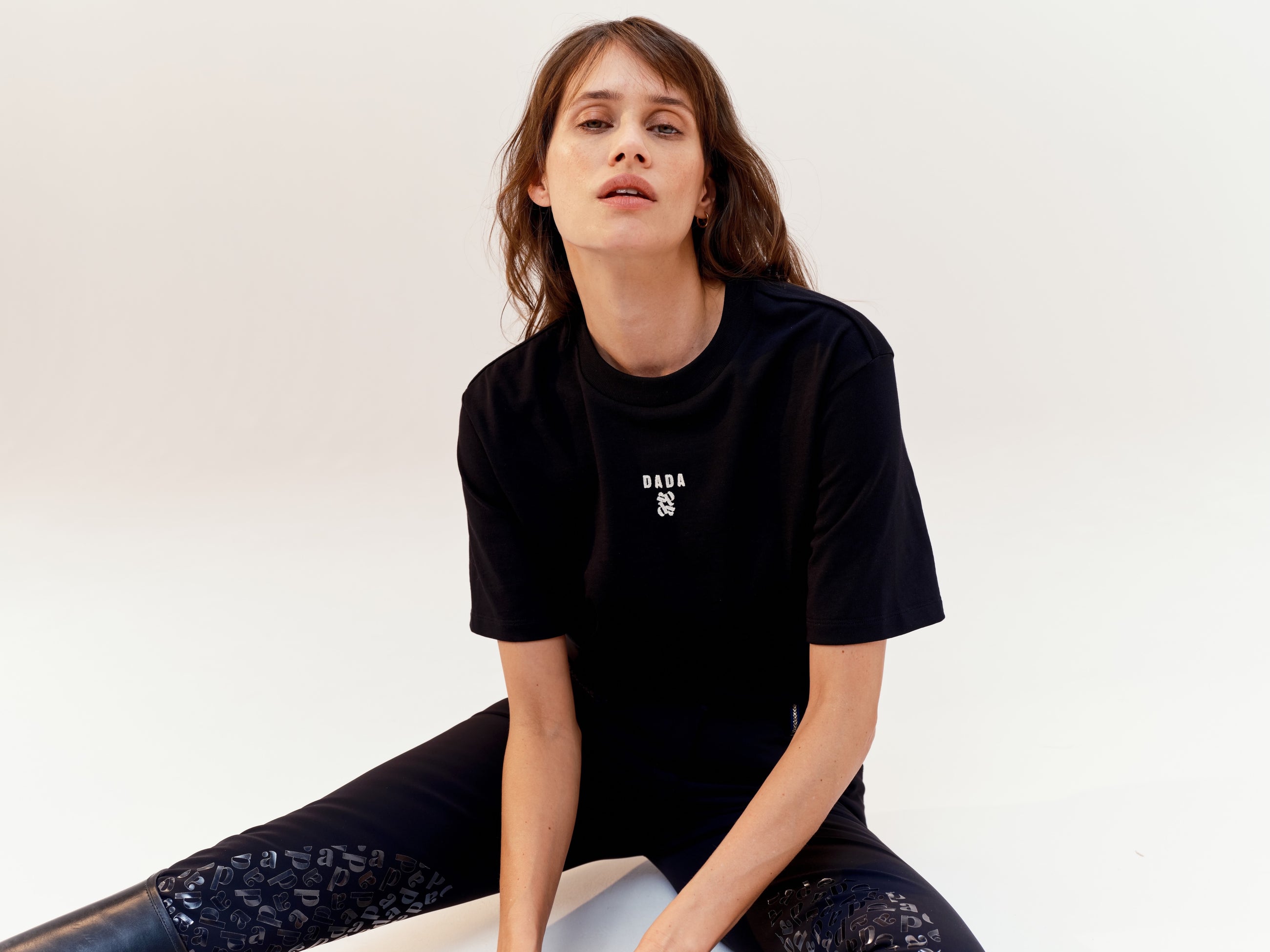 Oasis Cotton T-Shirt in Black