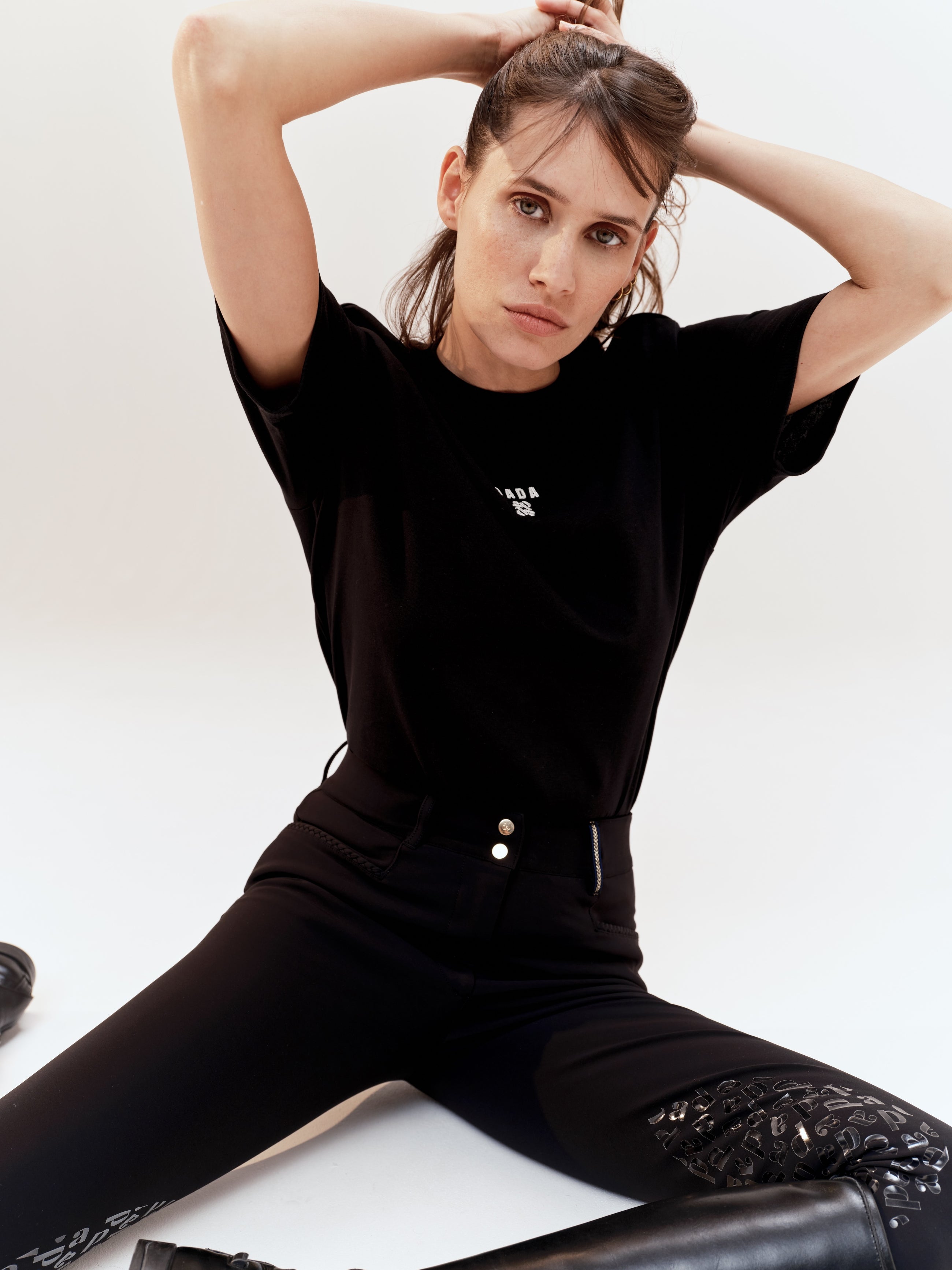 Oasis Cotton T-Shirt in Black