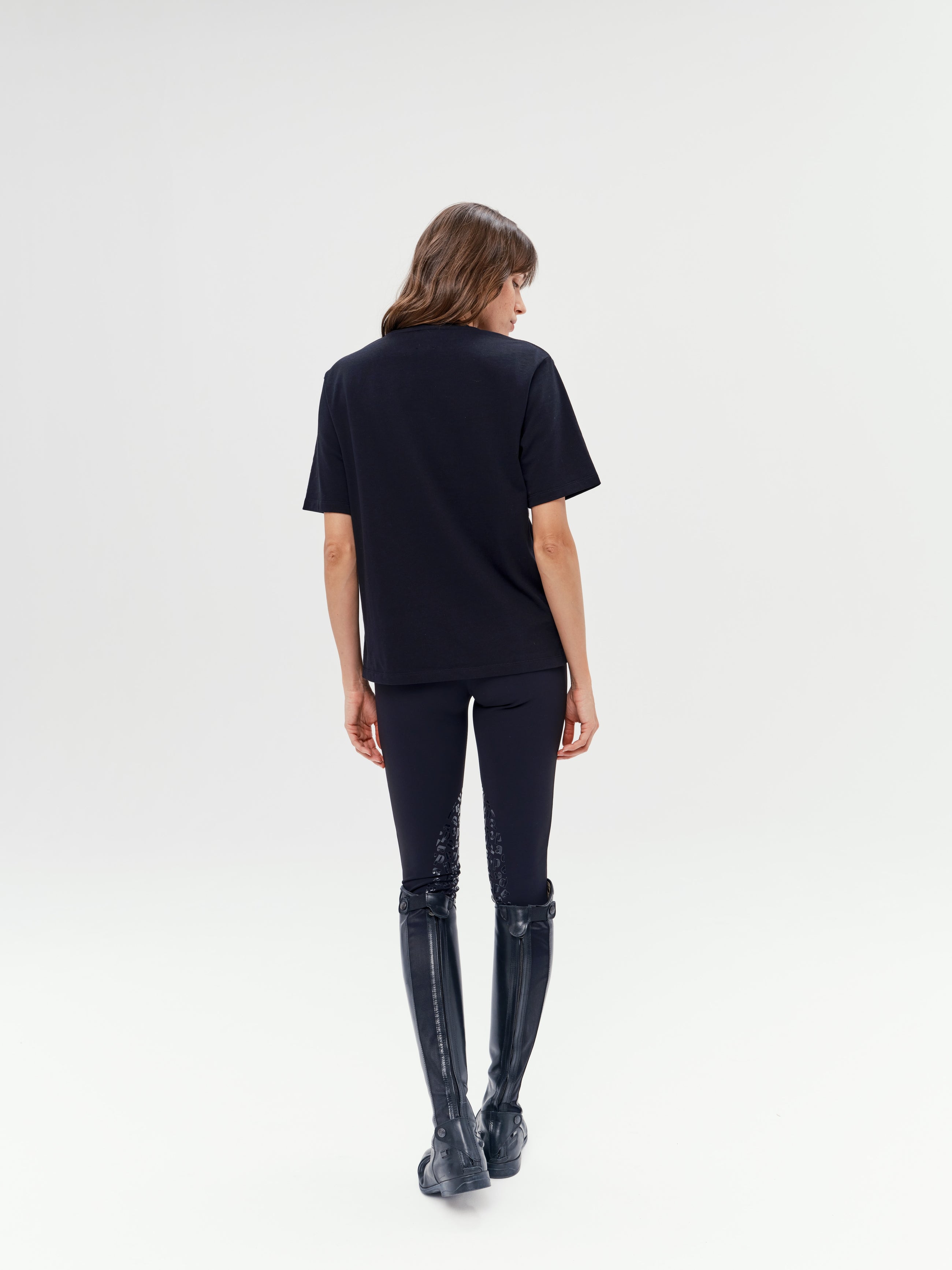 Oasis Cotton T-Shirt in Black