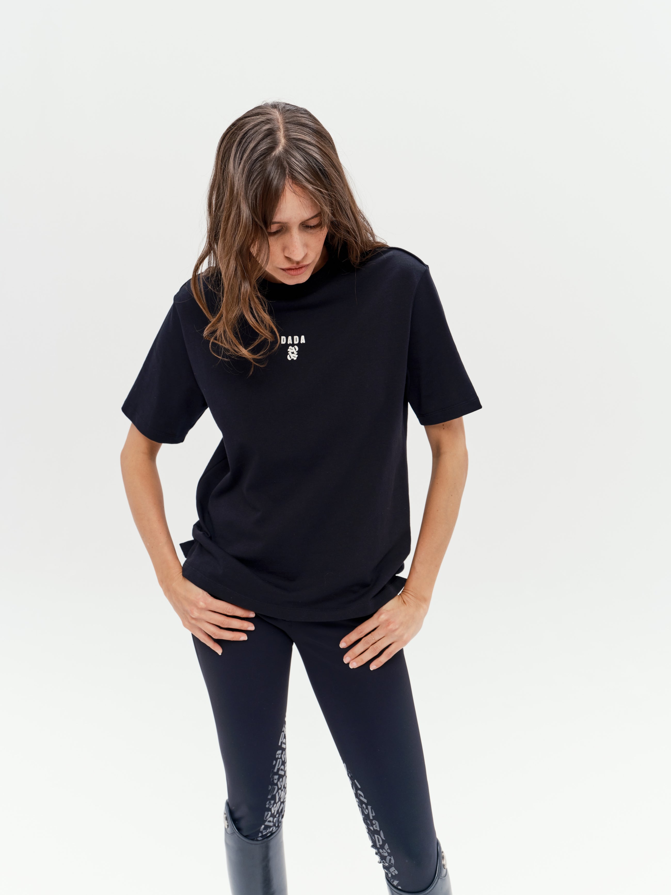 Oasis Cotton T-Shirt in Black
