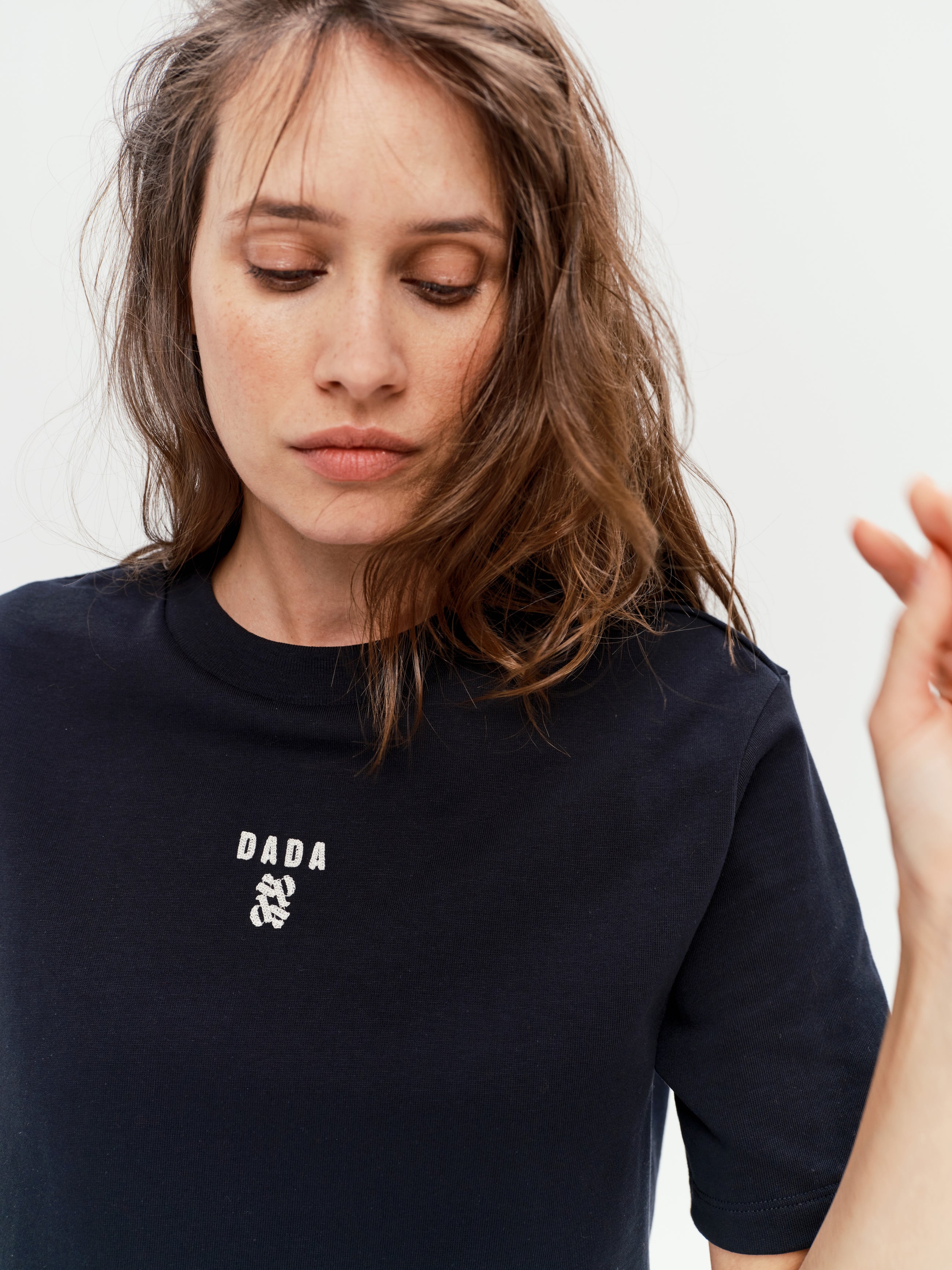 Oasis Cotton T-Shirt in Black