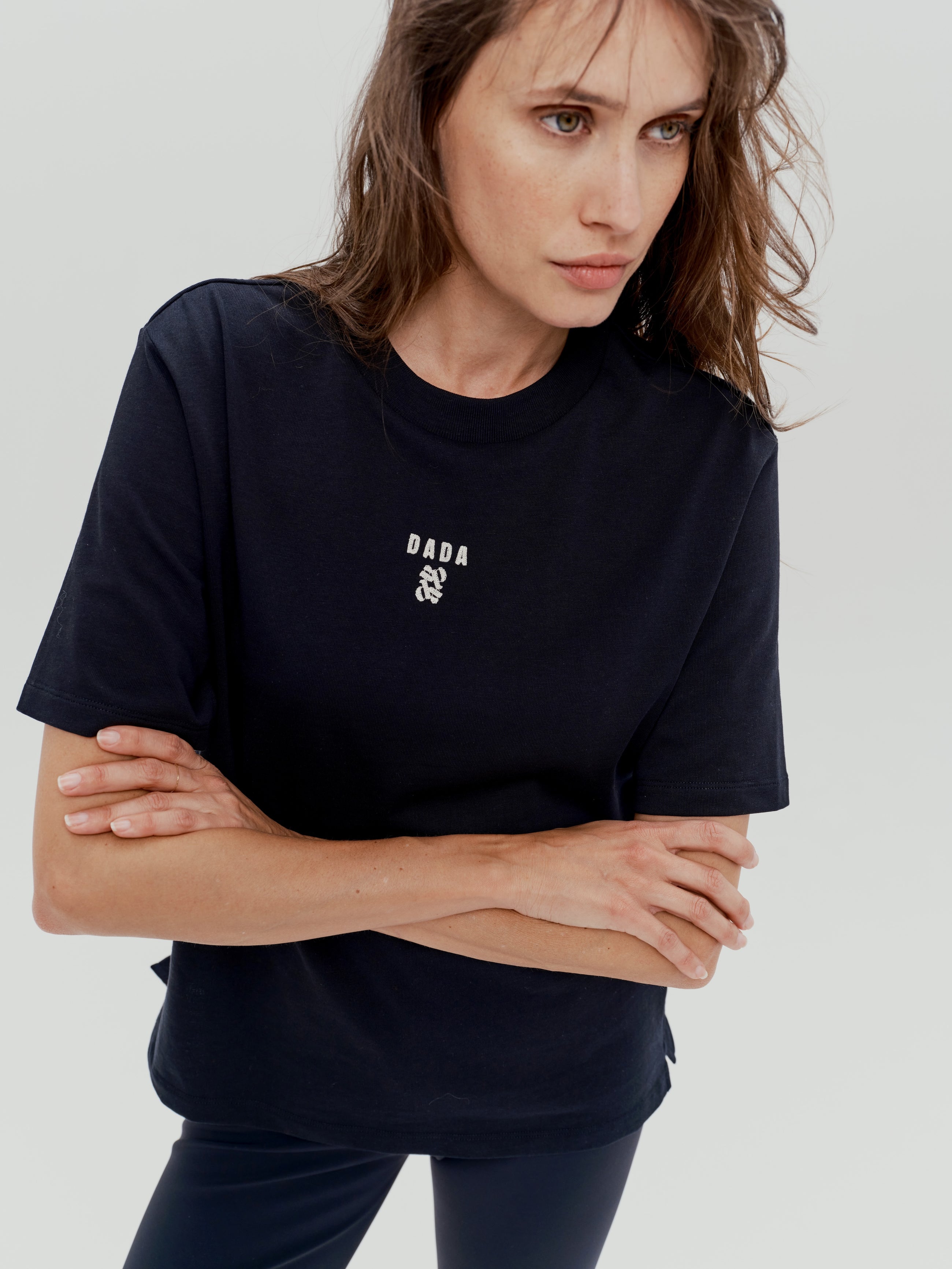 Oasis Cotton T-Shirt in Black