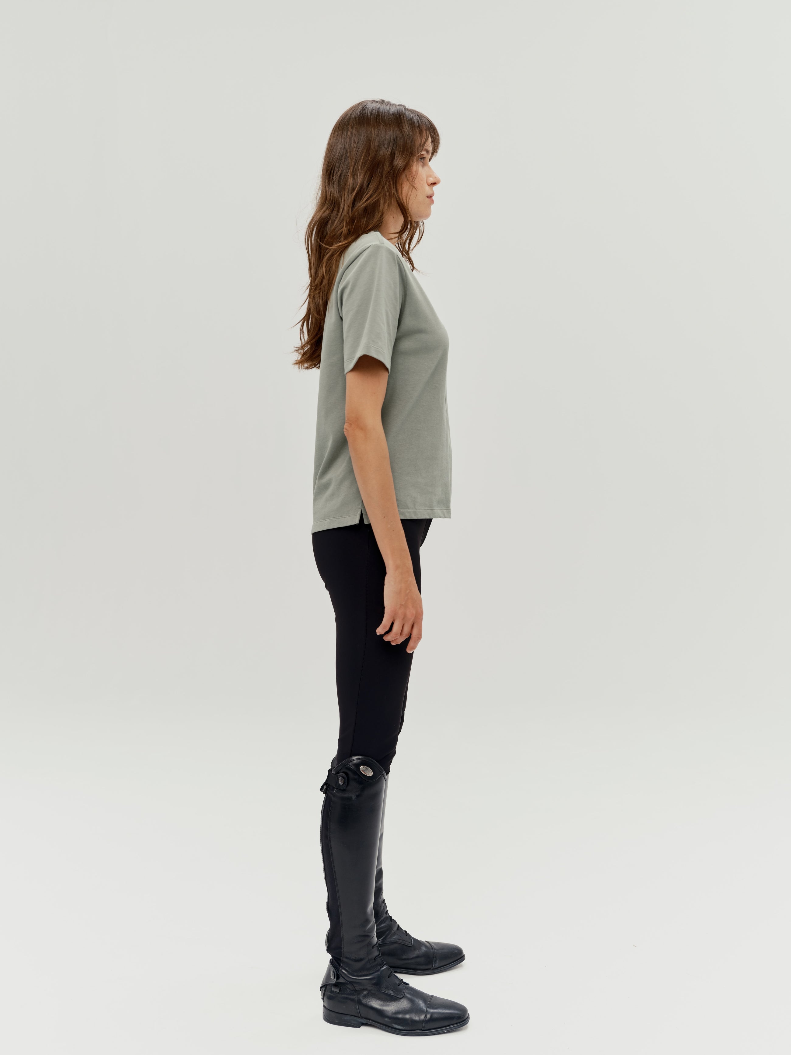 Oasis Cotton T-Shirt in Sage Green