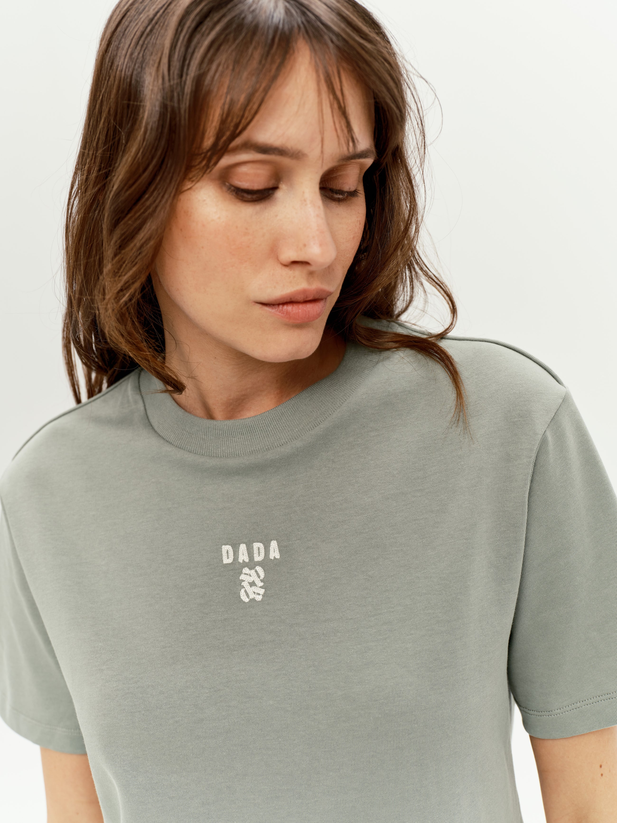 Oasis Cotton T-Shirt in Sage Green