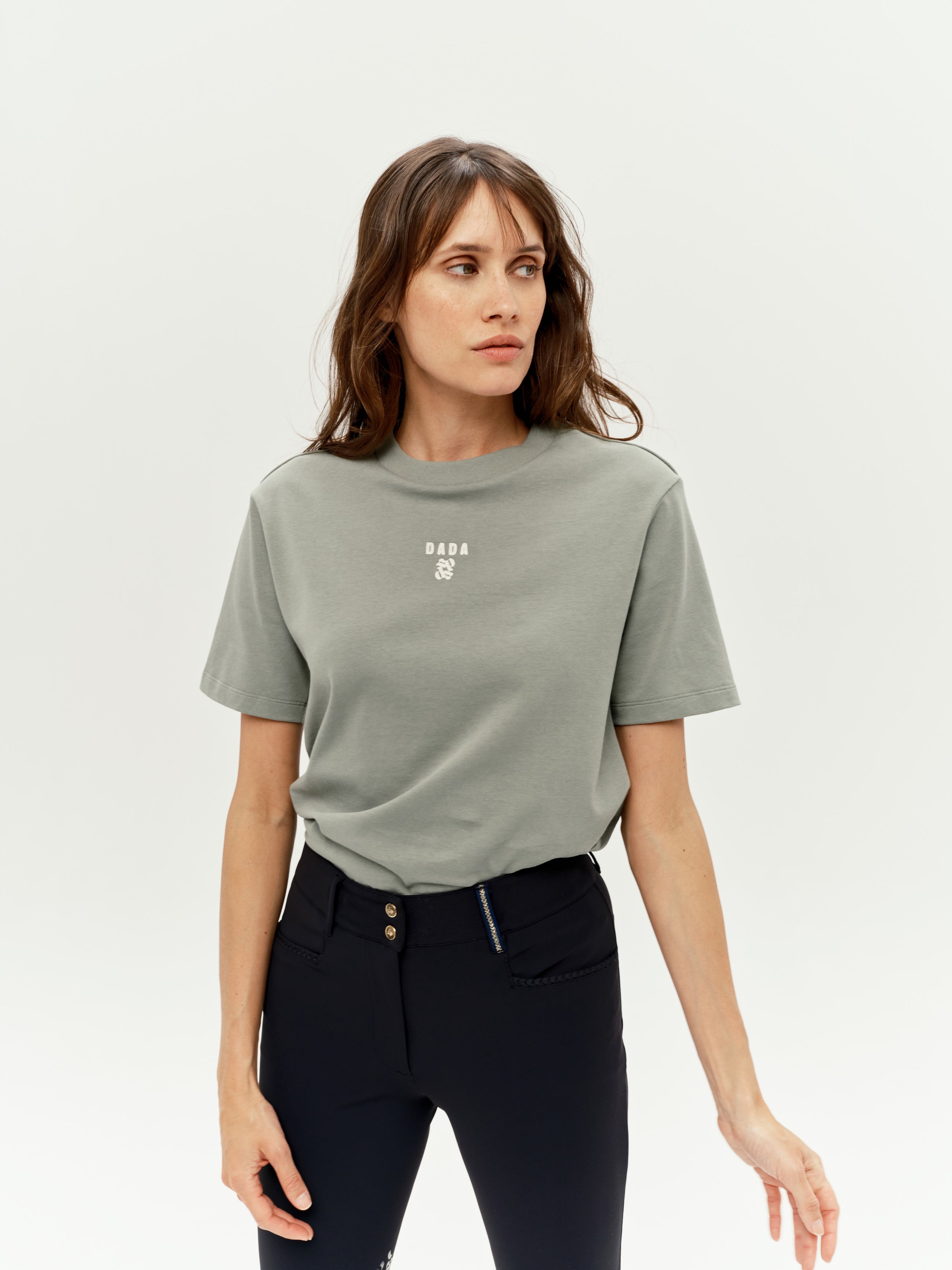 Oasis Cotton T-Shirt in Sage Green