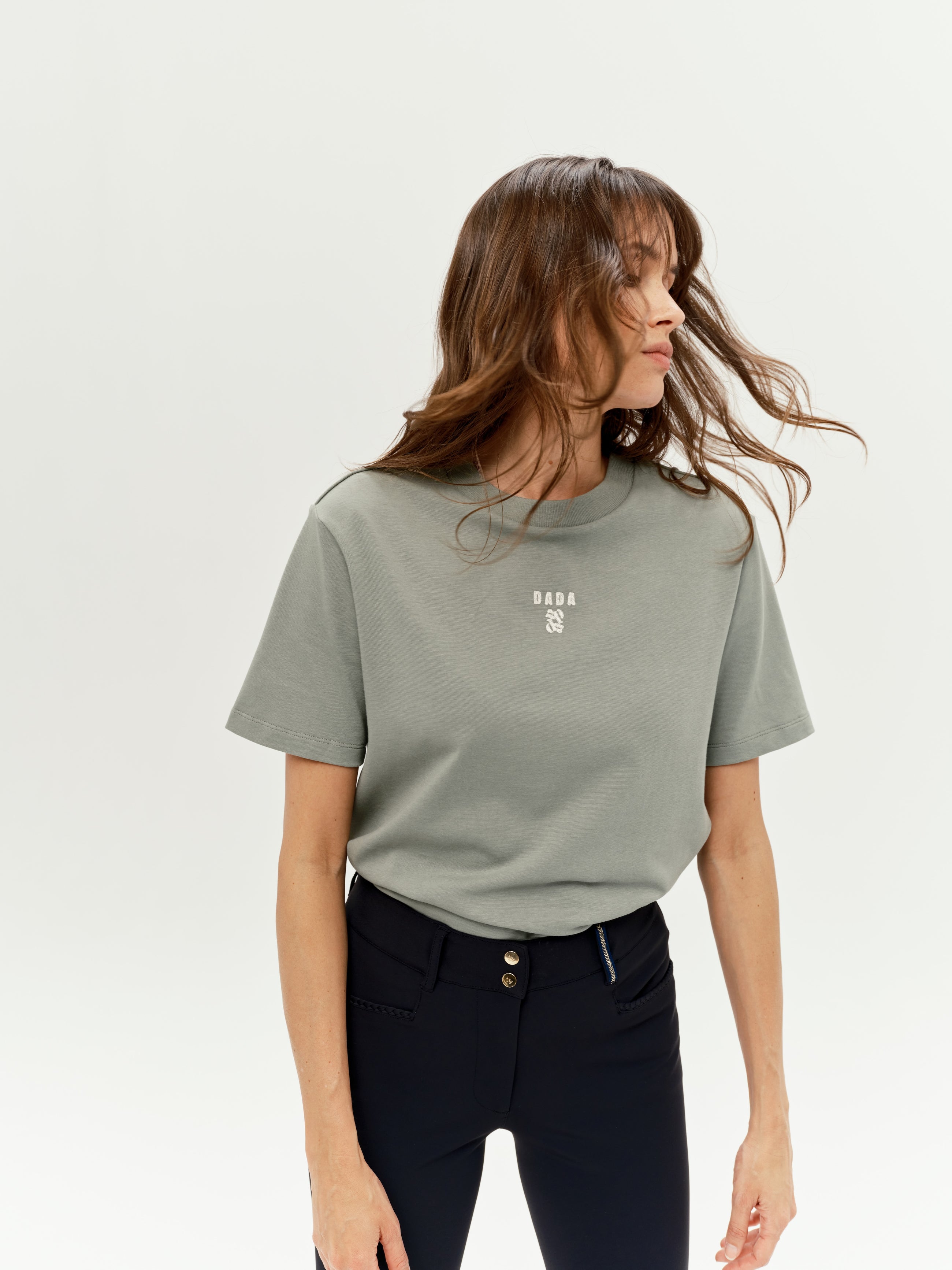 Oasis Cotton T-Shirt in Sage Green