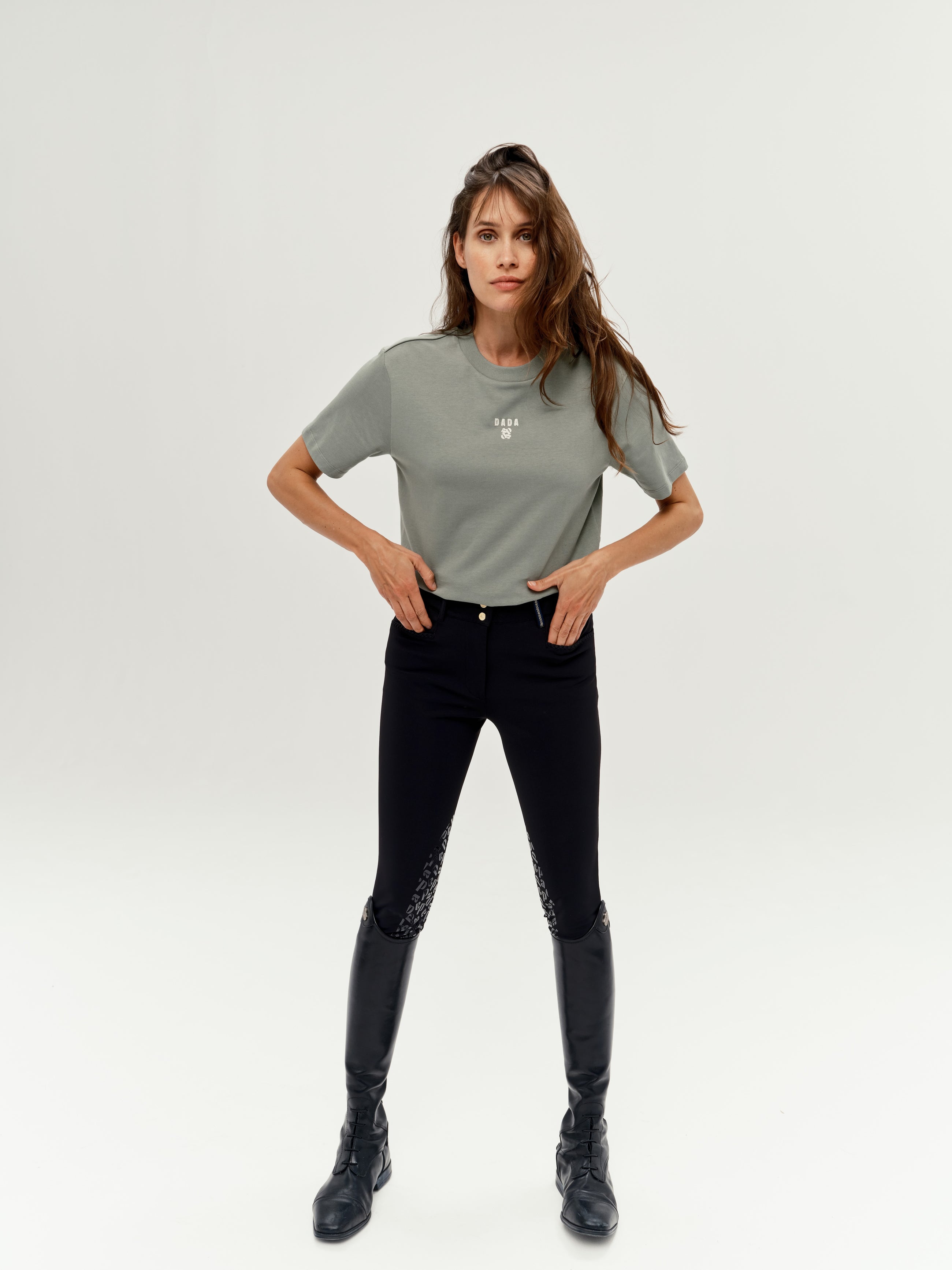 Oasis Cotton T-Shirt in Sage Green