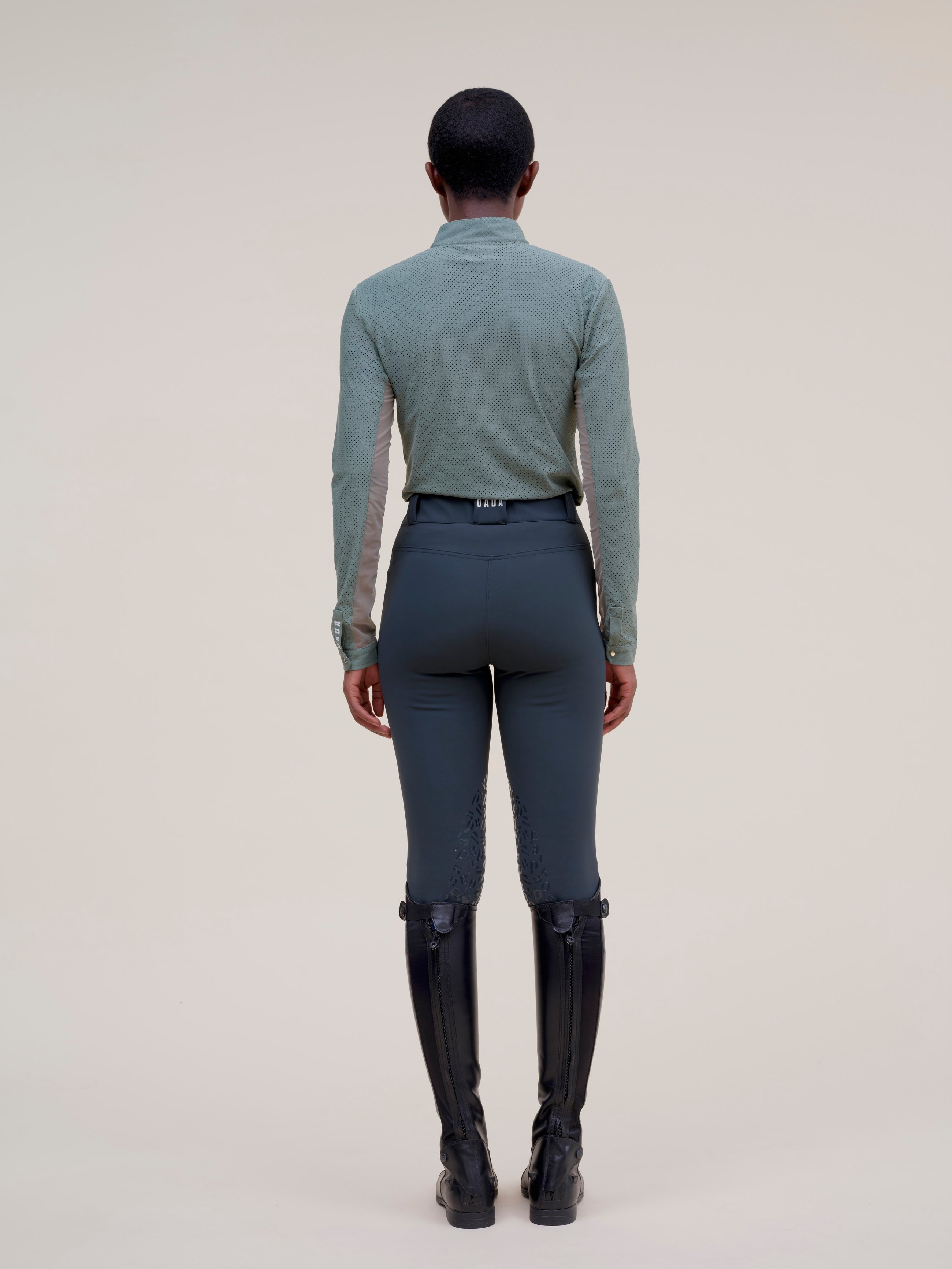 Pablito Long Sleeve Riding Top in Lichen