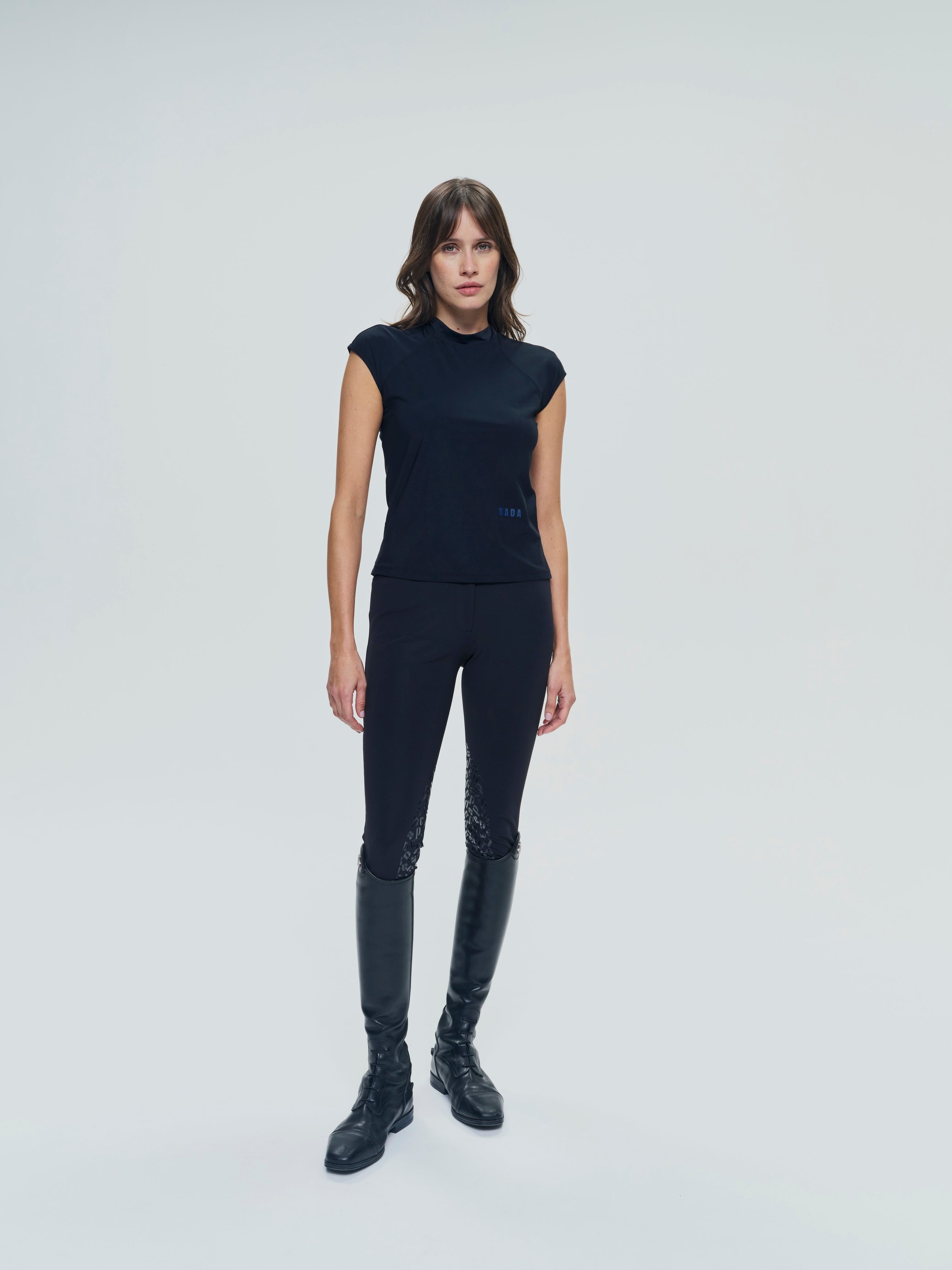 Totem Technical Short Sleeve Top in Black