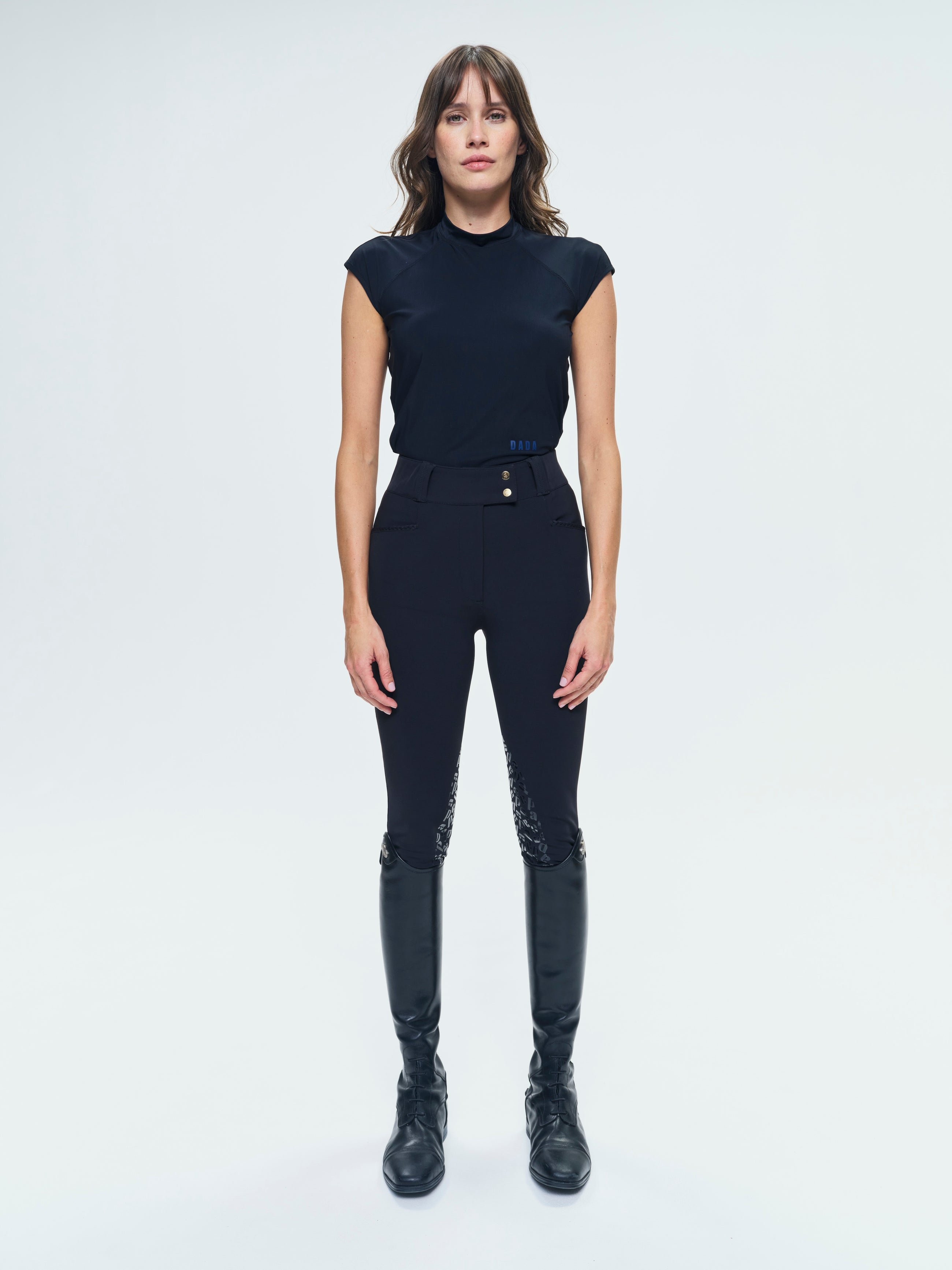 Totem Technical Short Sleeve Top in Black