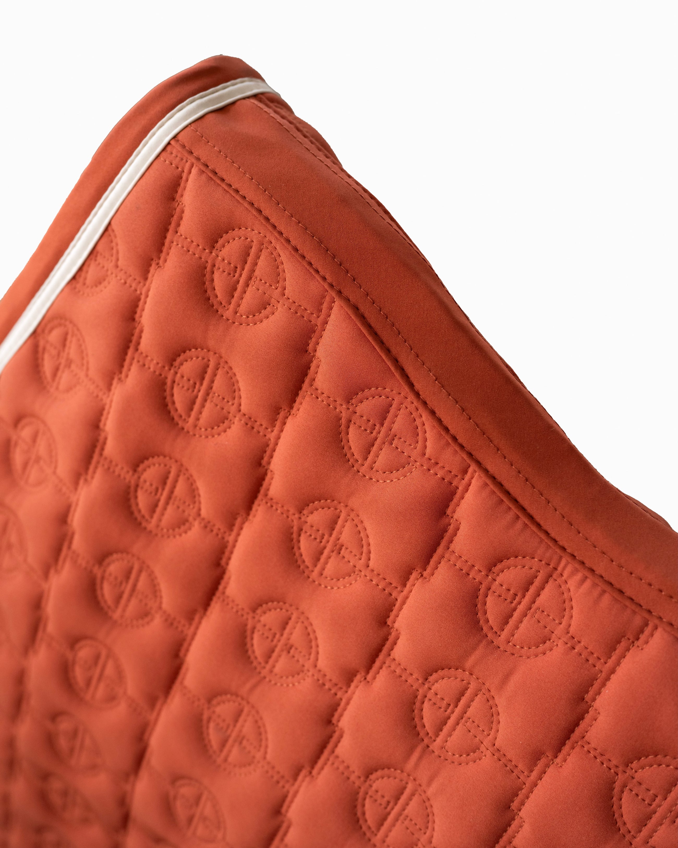 Saddle Pad & Ear Bonnet Set in Terracotta