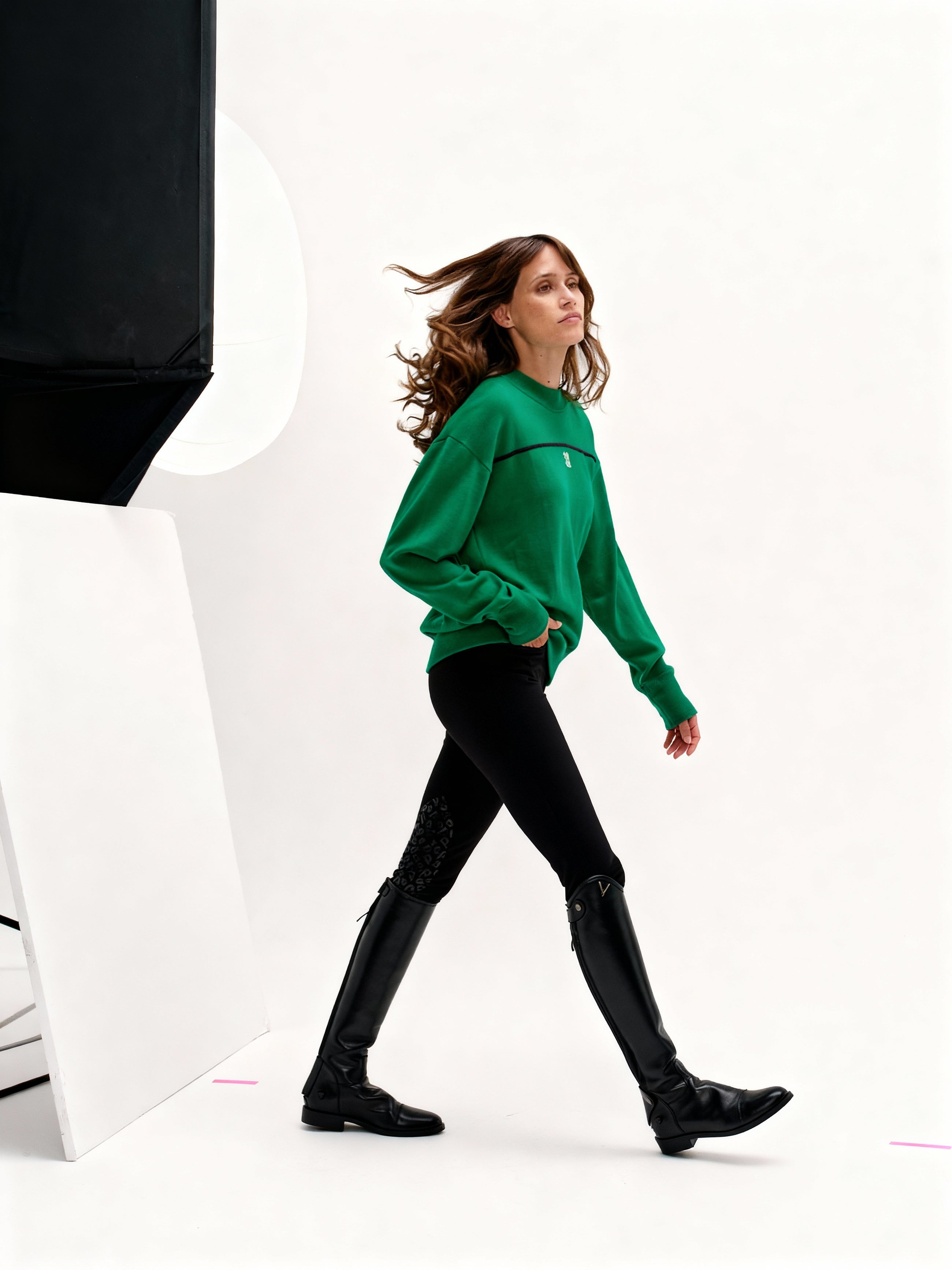 Merlin Sweatshirt in Tennis Green