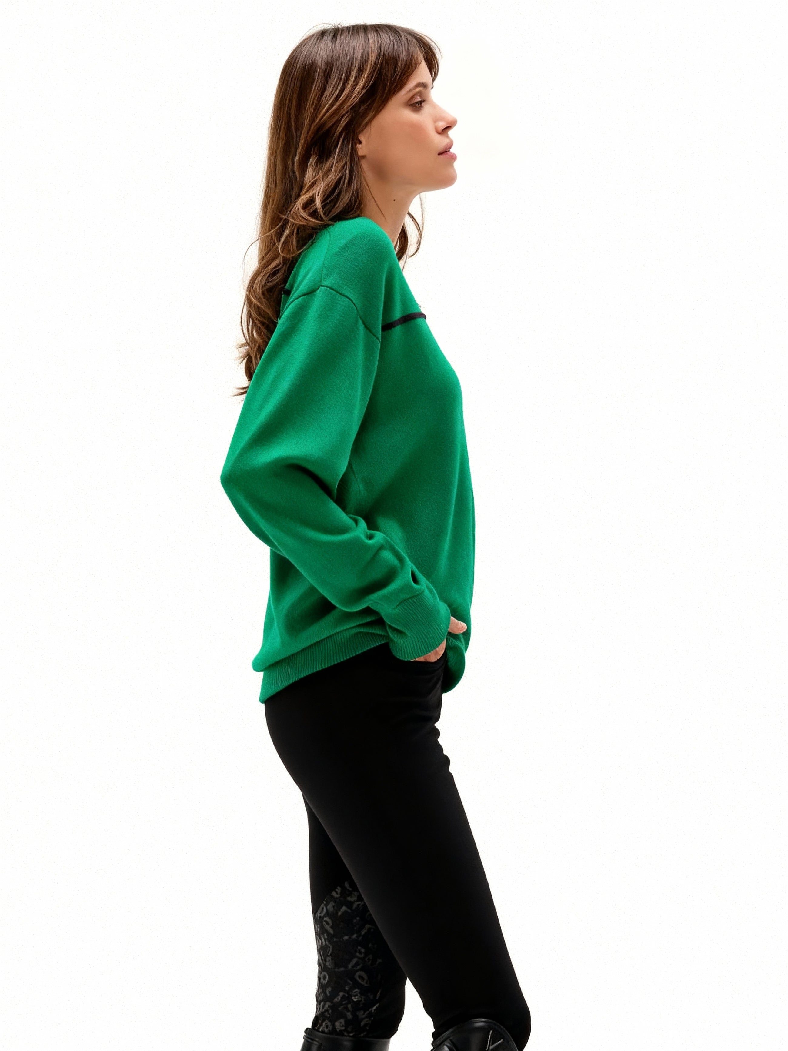 Merlin Sweatshirt in Tennis Green