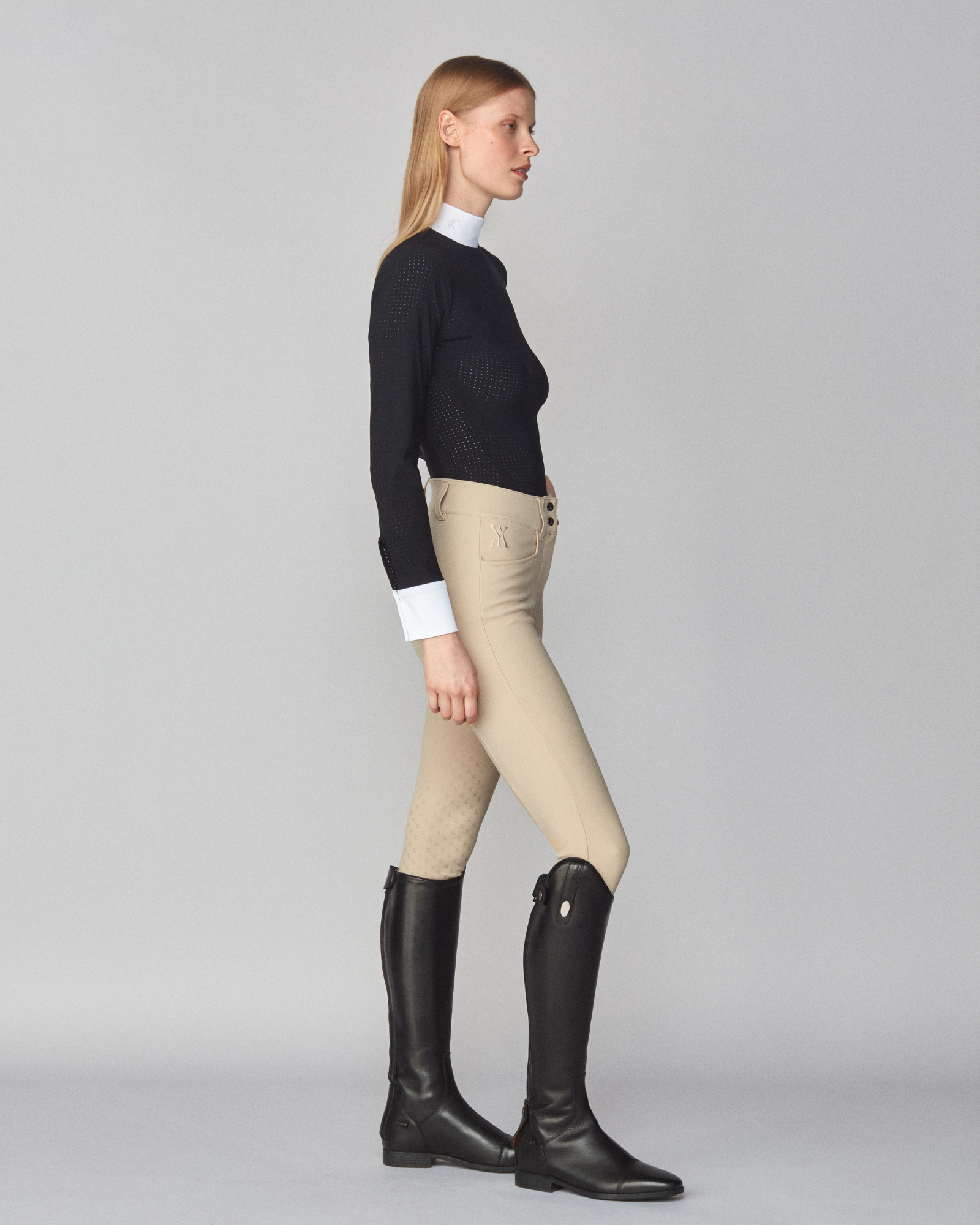 Timeless Mesh Show Shirt in Black