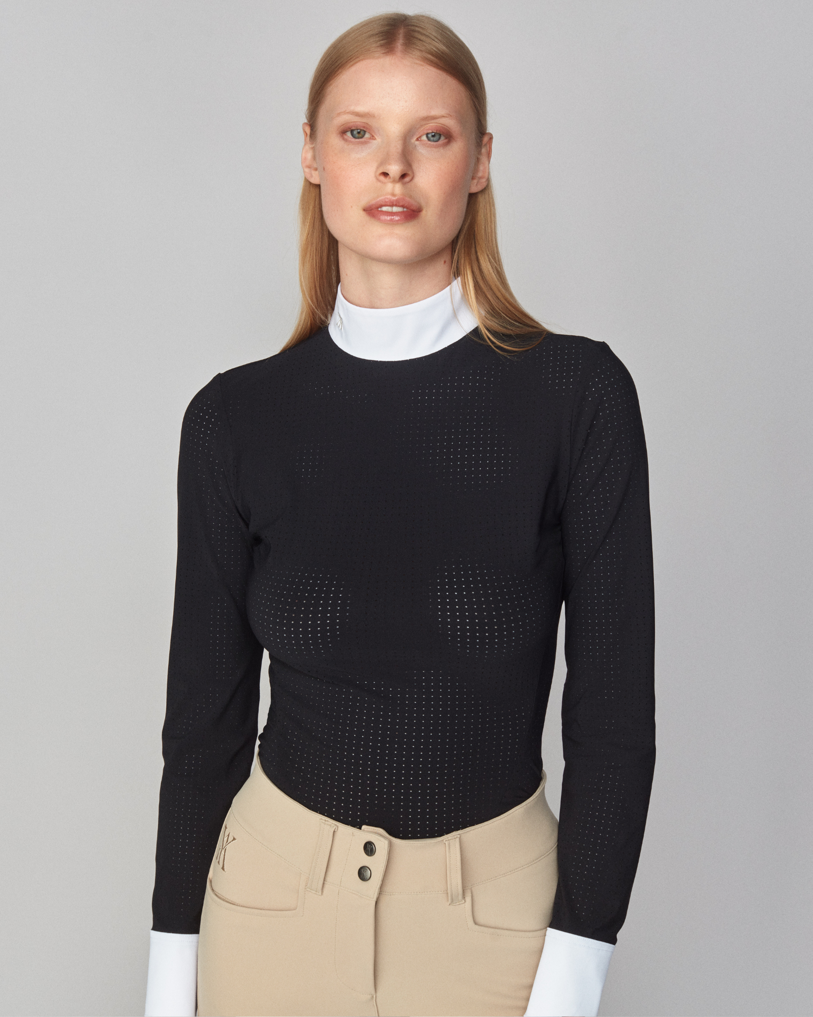 Timeless Mesh Show Shirt in Black