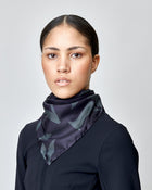 Monogram Silk Scarf in Black