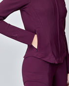 Signature Riding Jacket in Burgundy