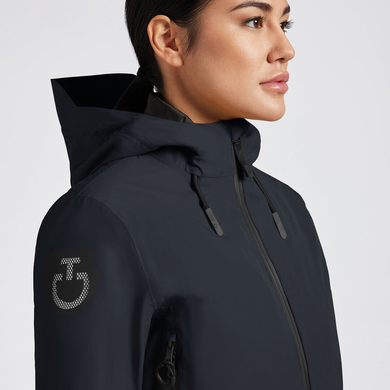 Hooded Performance 3-Way Jacket in Dark Grey