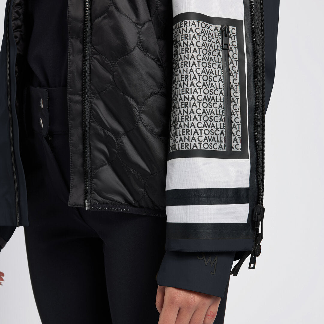 Hooded Performance 3-Way Jacket in Dark Grey