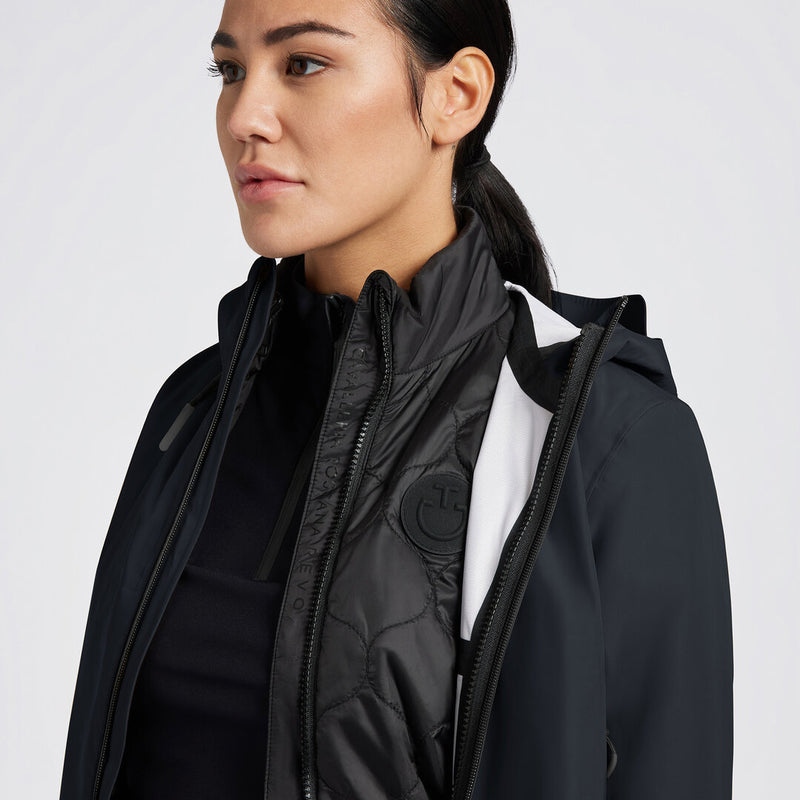 Hooded Performance 3-Way Jacket in Dark Grey