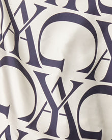 Monogram Silk Scarf in Tan