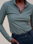 Pablito Long Sleeve Riding Top in Lichen