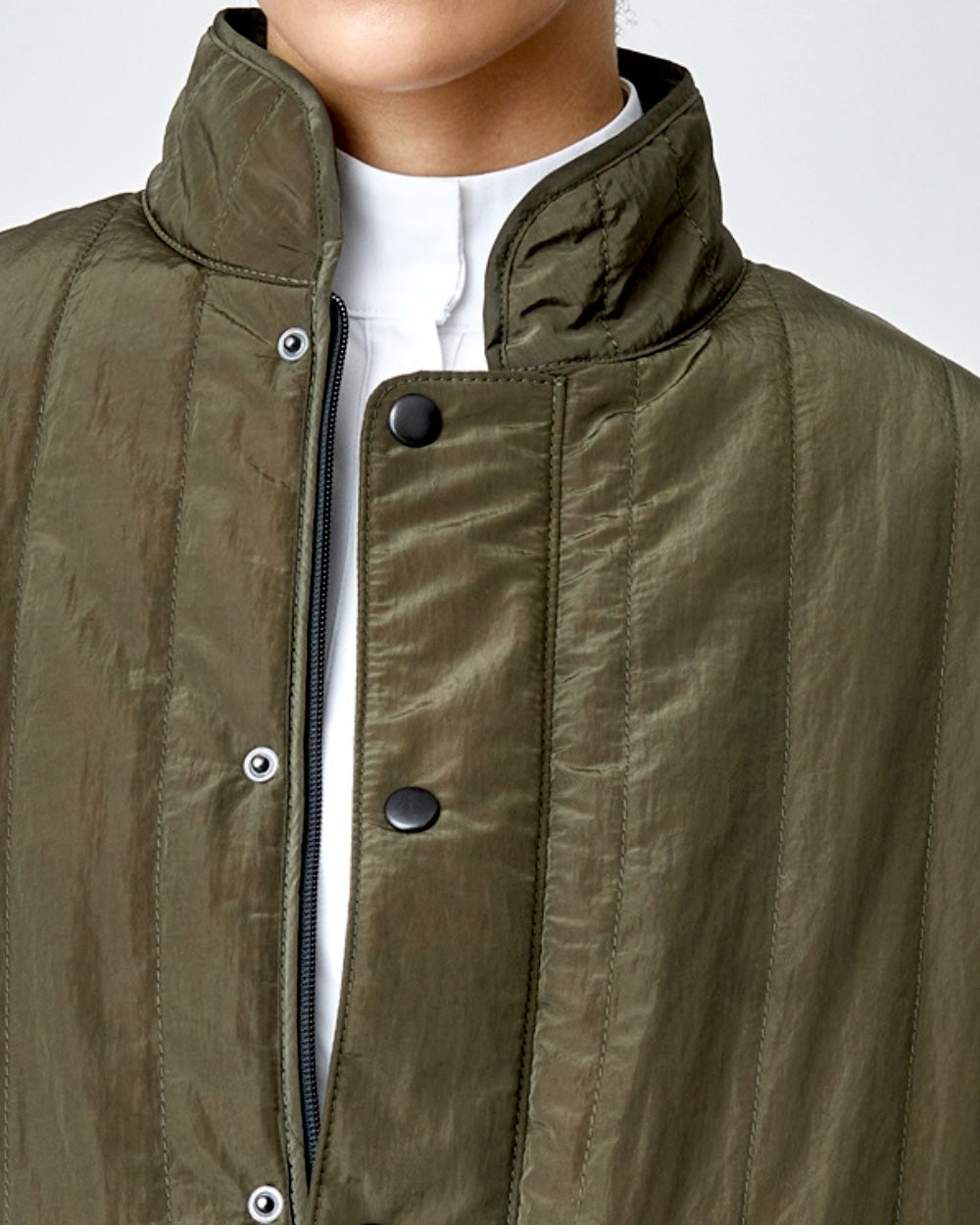 Quilted Riding Vest in Green