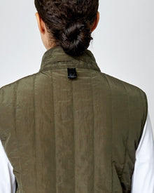 Quilted Riding Vest in Green