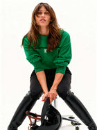 Merlin Sweatshirt in Tennis Green