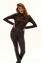 Ernest Technical Top in Dark Brown