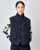 Quilted Riding Vest in Black