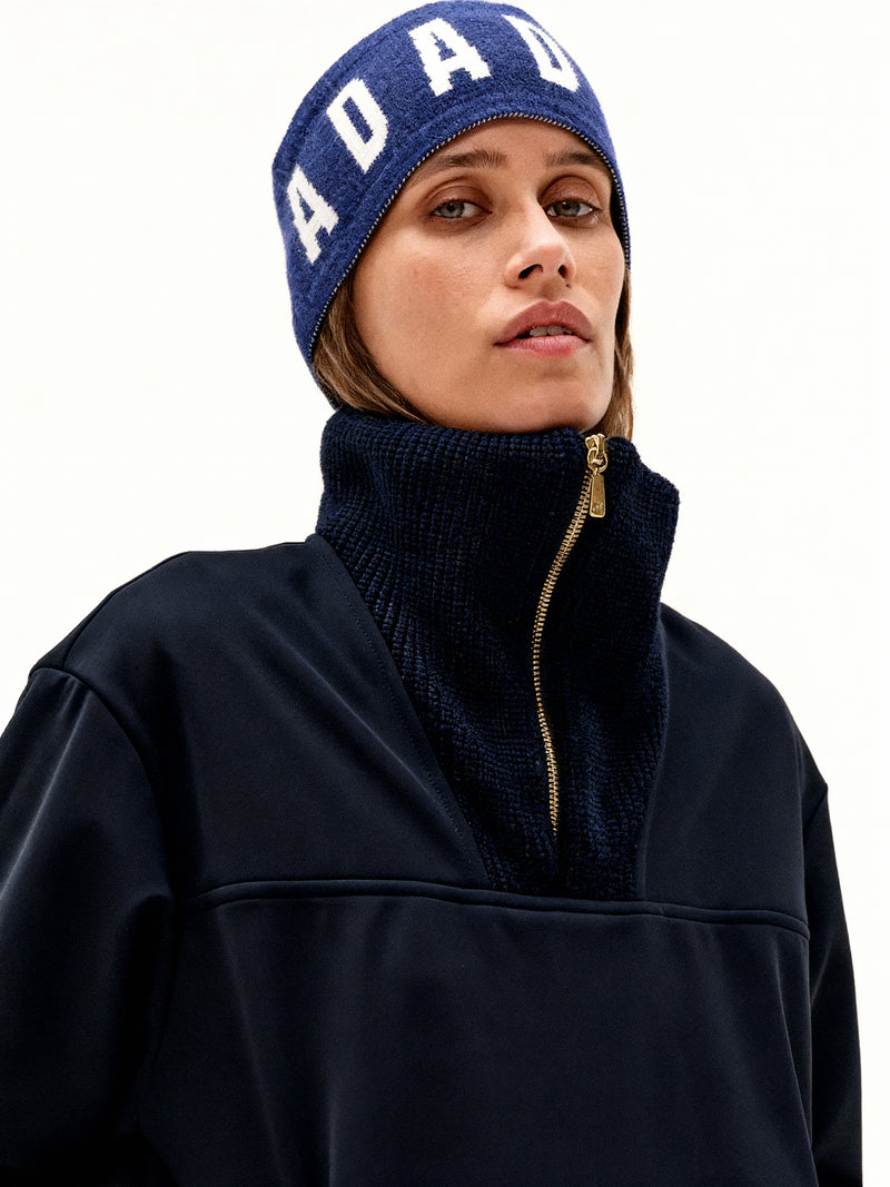 Toffee Winter Headband in Blue