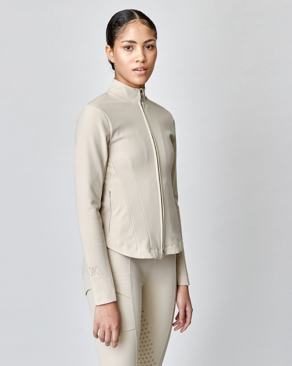 Signature Riding Jacket in Tan