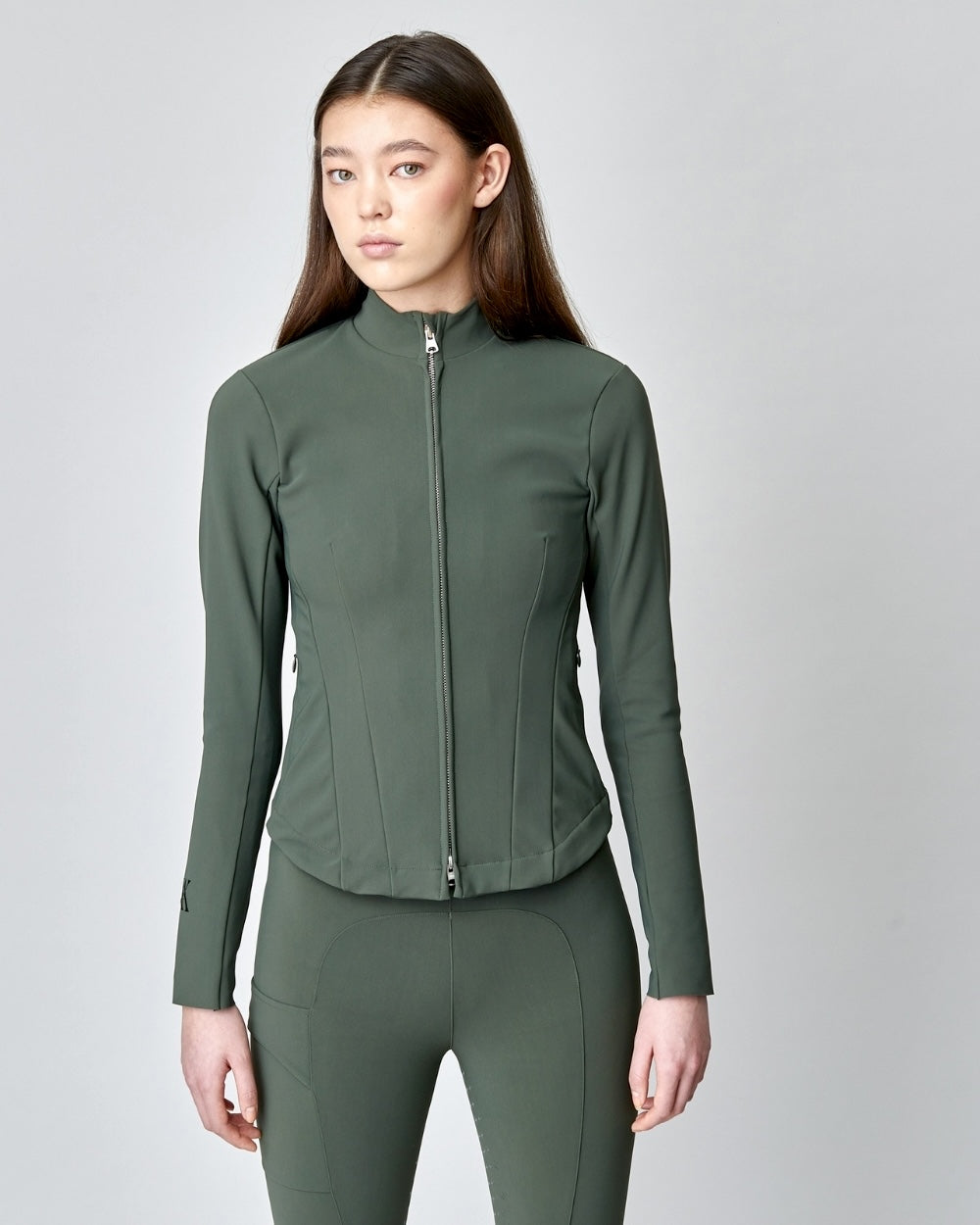 Signature Riding Jacket in Green
