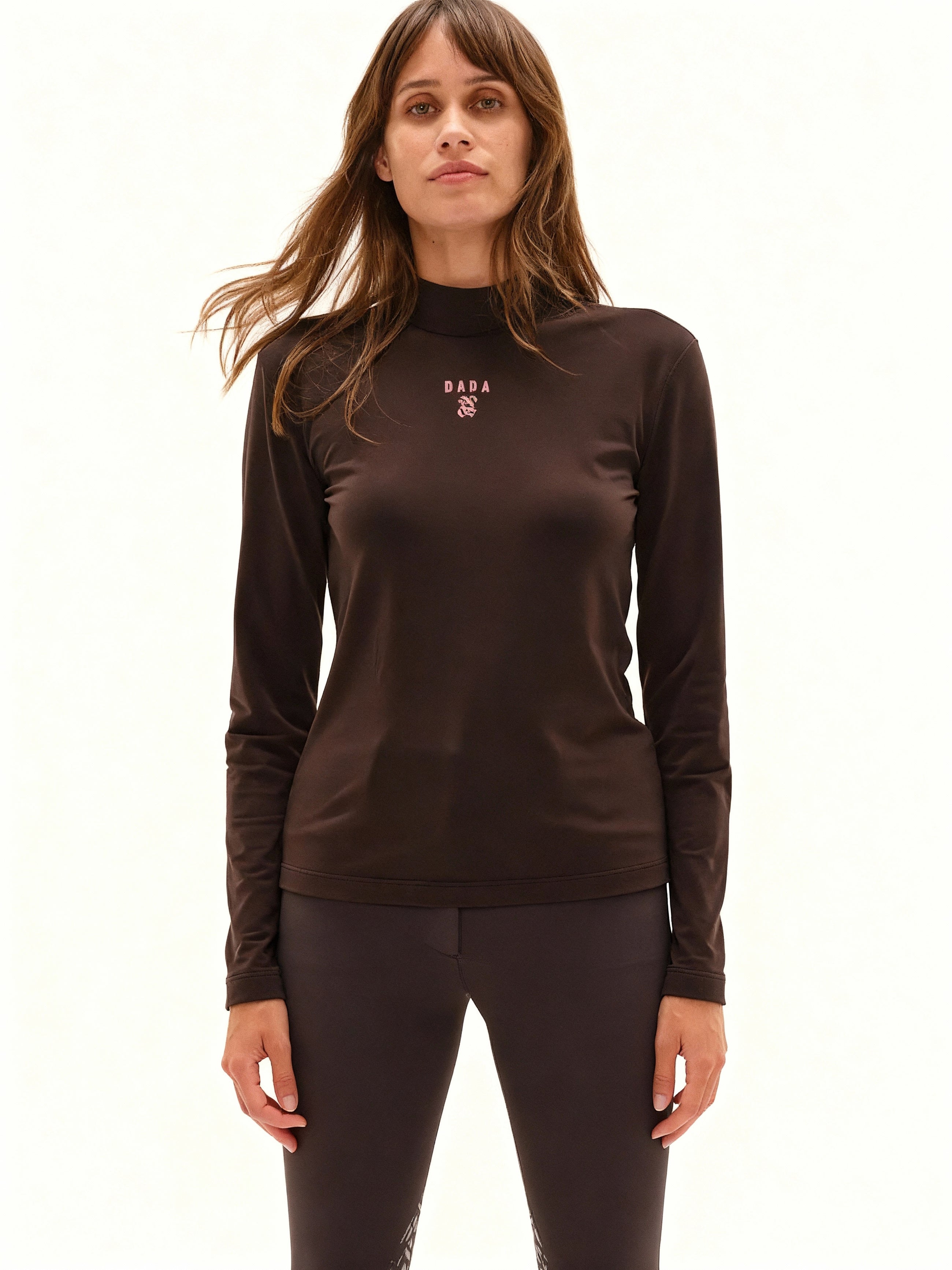 Ernest Technical Top in Dark Brown