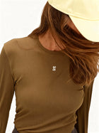 Kira Long Sleeve Top in Bronze Green
