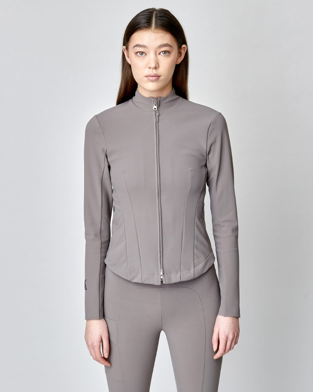 Signature Riding Jacket in Taupe