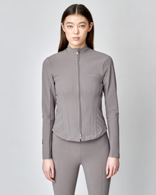 Signature Riding Jacket in Taupe
